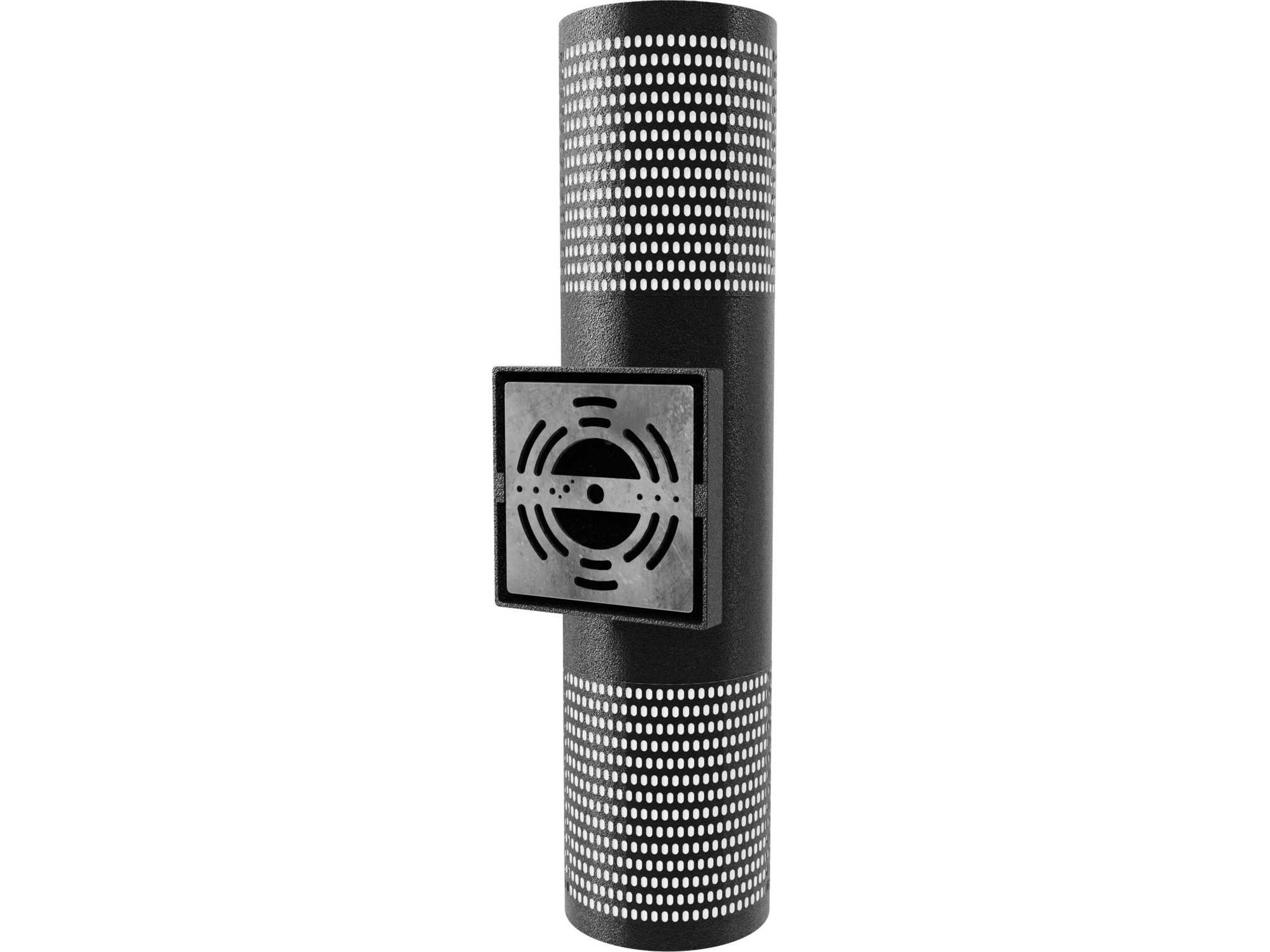 Avenue Lighting Cylindrical Outdoor Wall Light with Perforated Frame