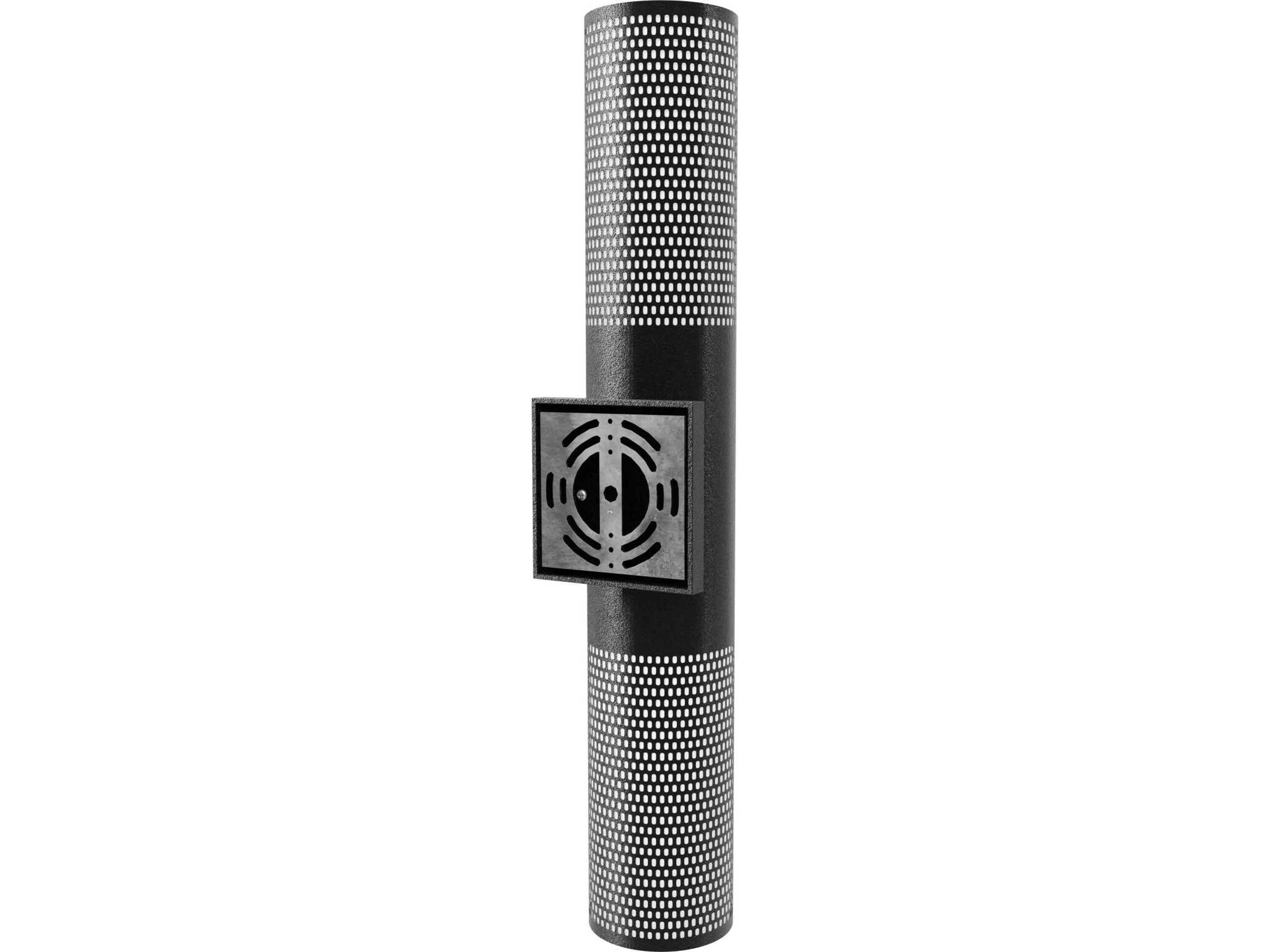 Avenue Lighting Cylindrical Outdoor Wall Light with Perforated Frame
