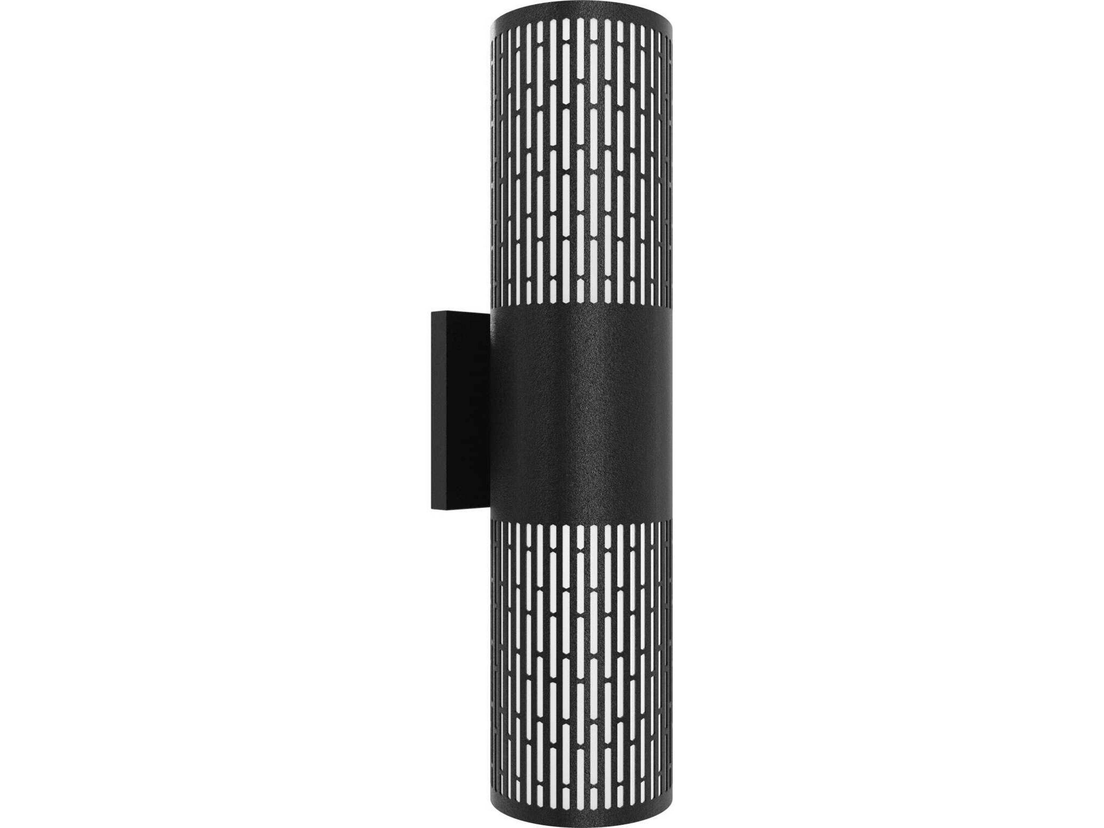 Avenue Lighting Cylindrical Outdoor Wall Light with Perforated Grid