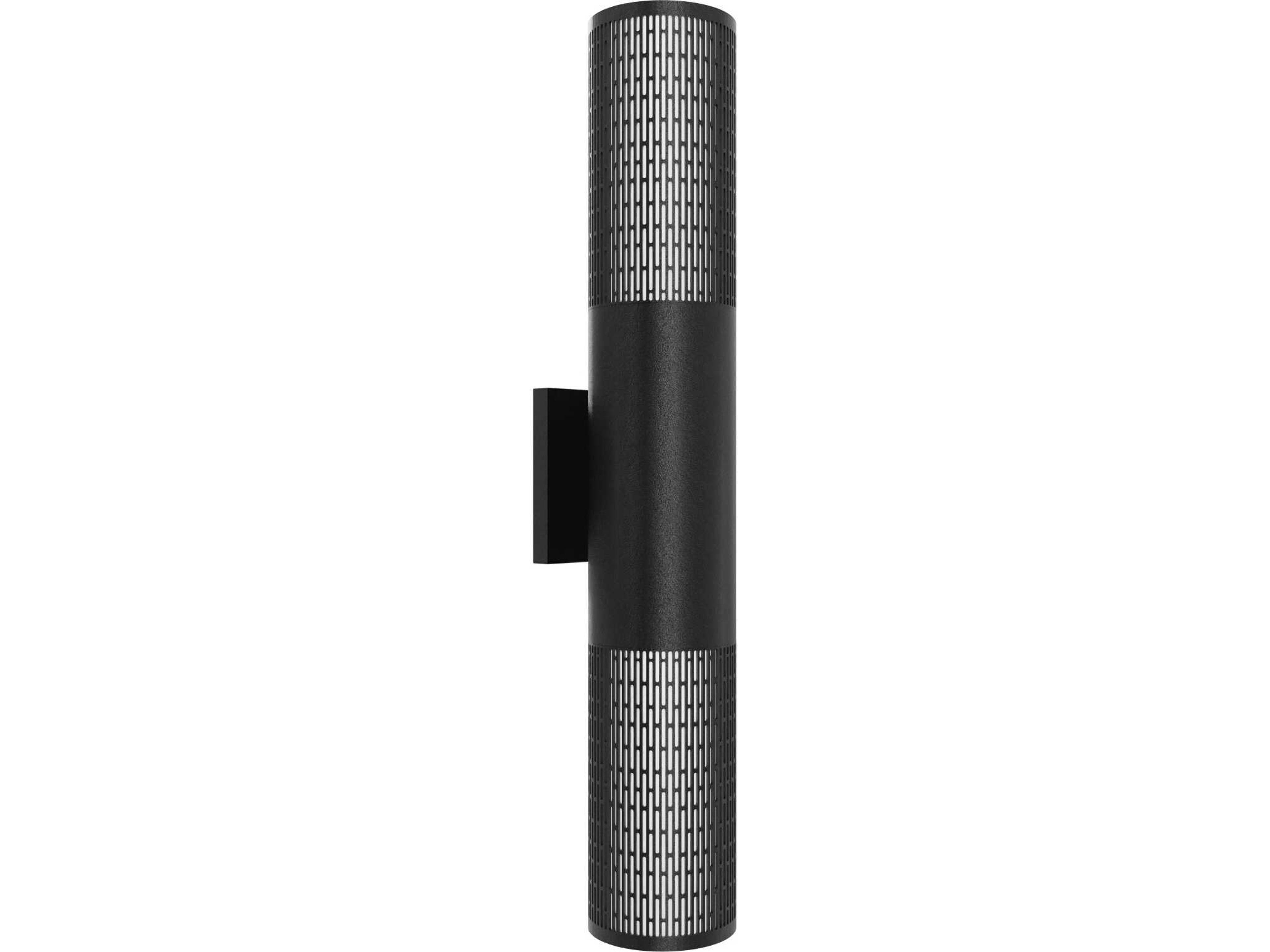 Avenue Lighting Cylindrical Outdoor Wall Light with Perforated Grid