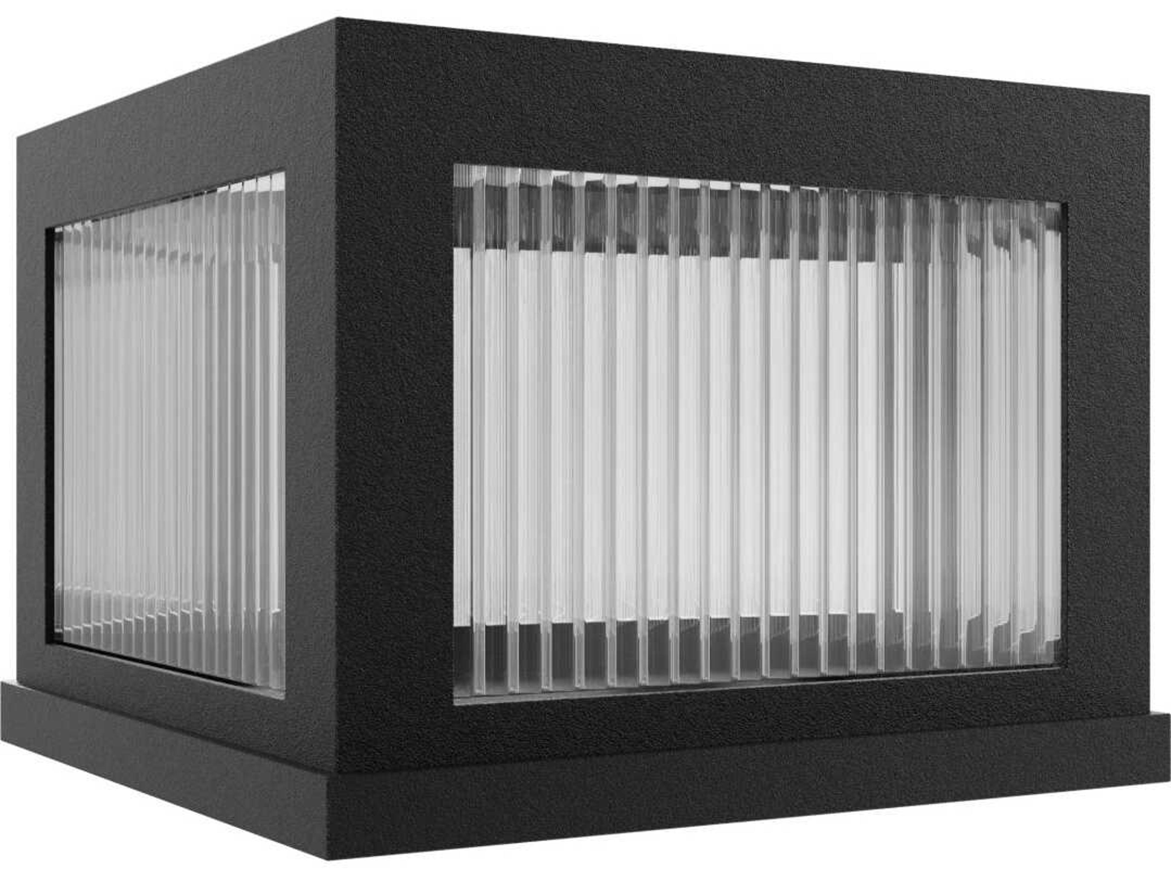 Avenue Outdoor LED Pillar Mount Modern Black