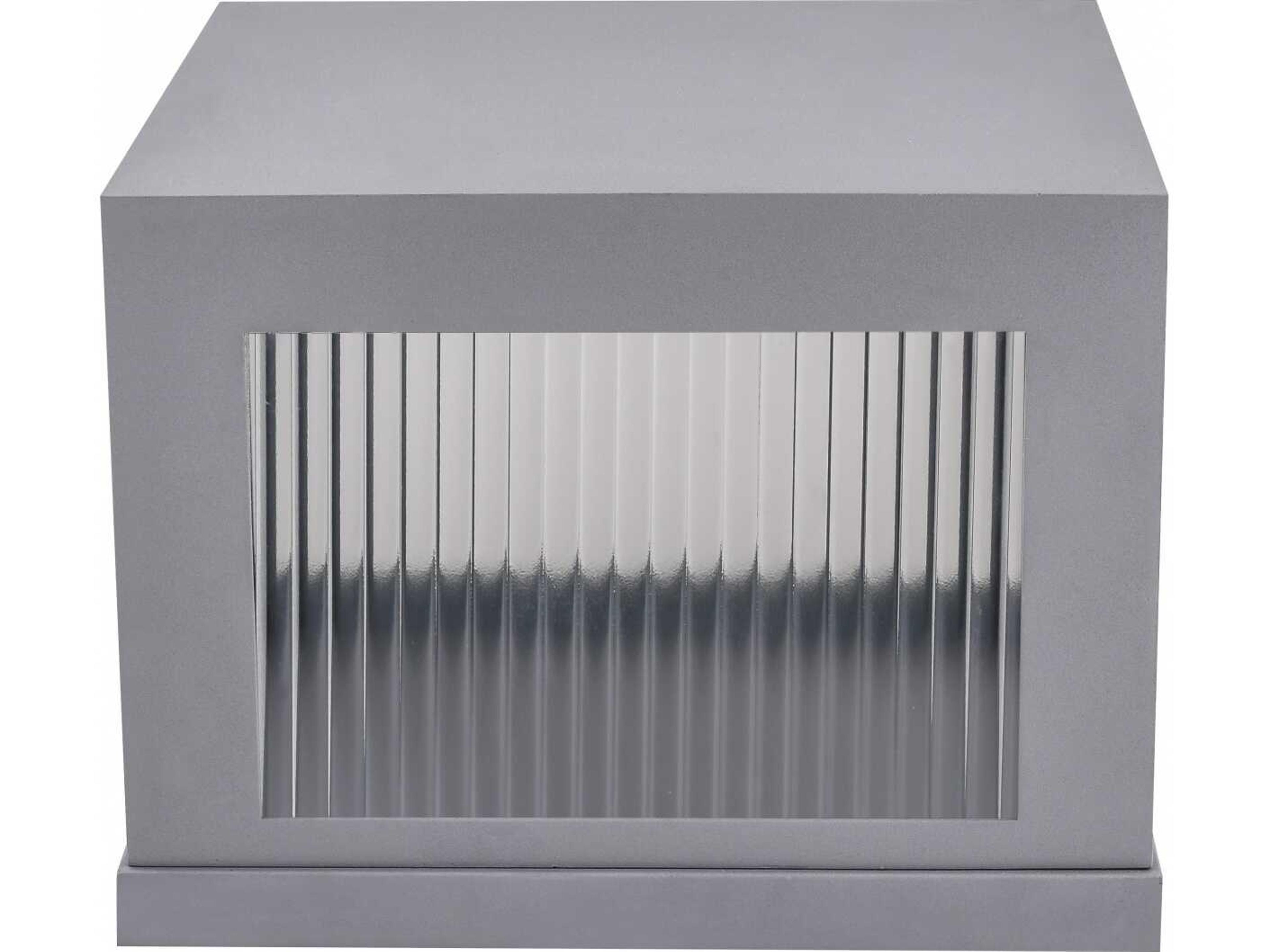 Avenue Outdoor LED Pillar Mount in Silver