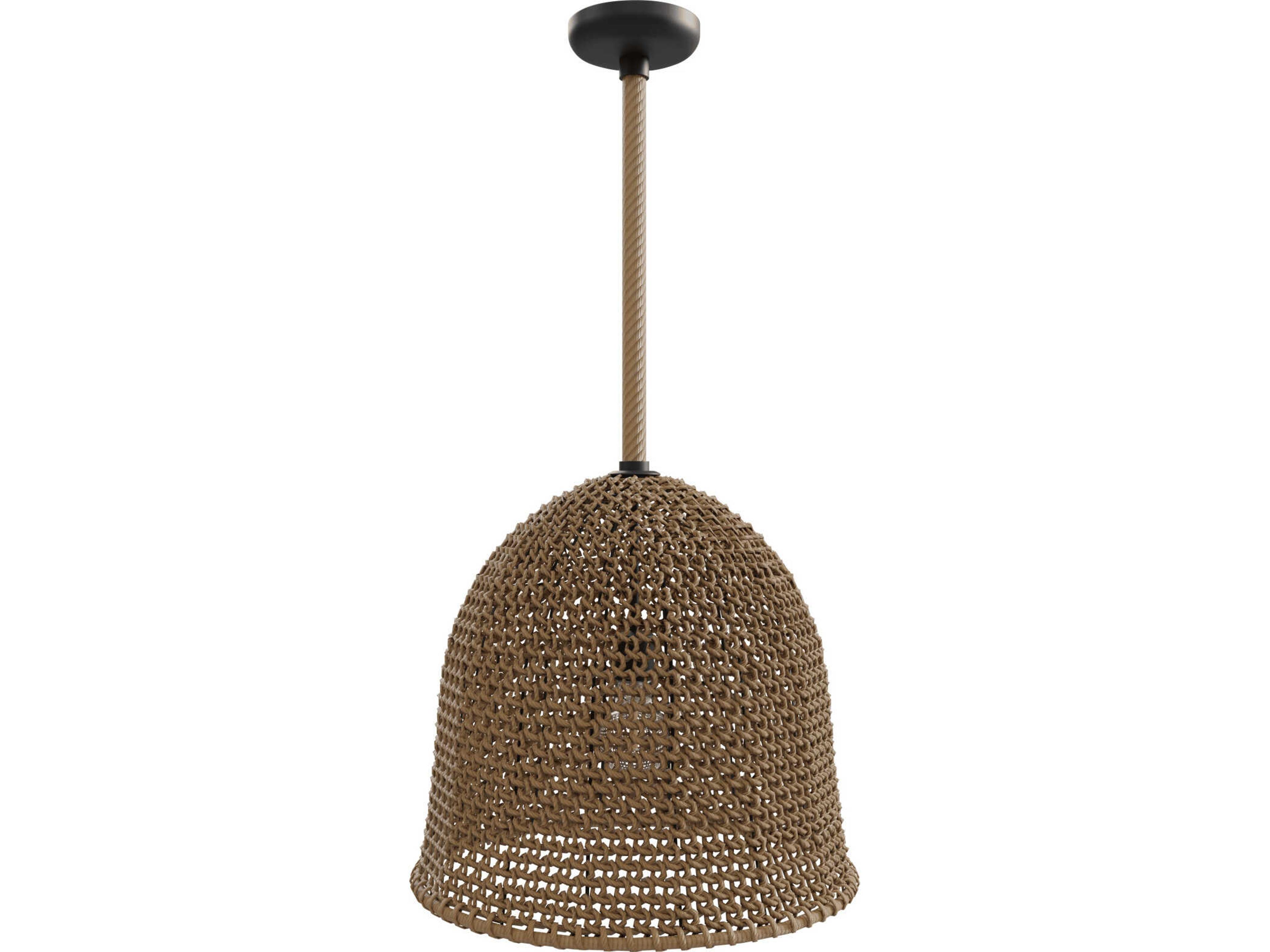 Malibu Pendant Natural Rope Bell Light