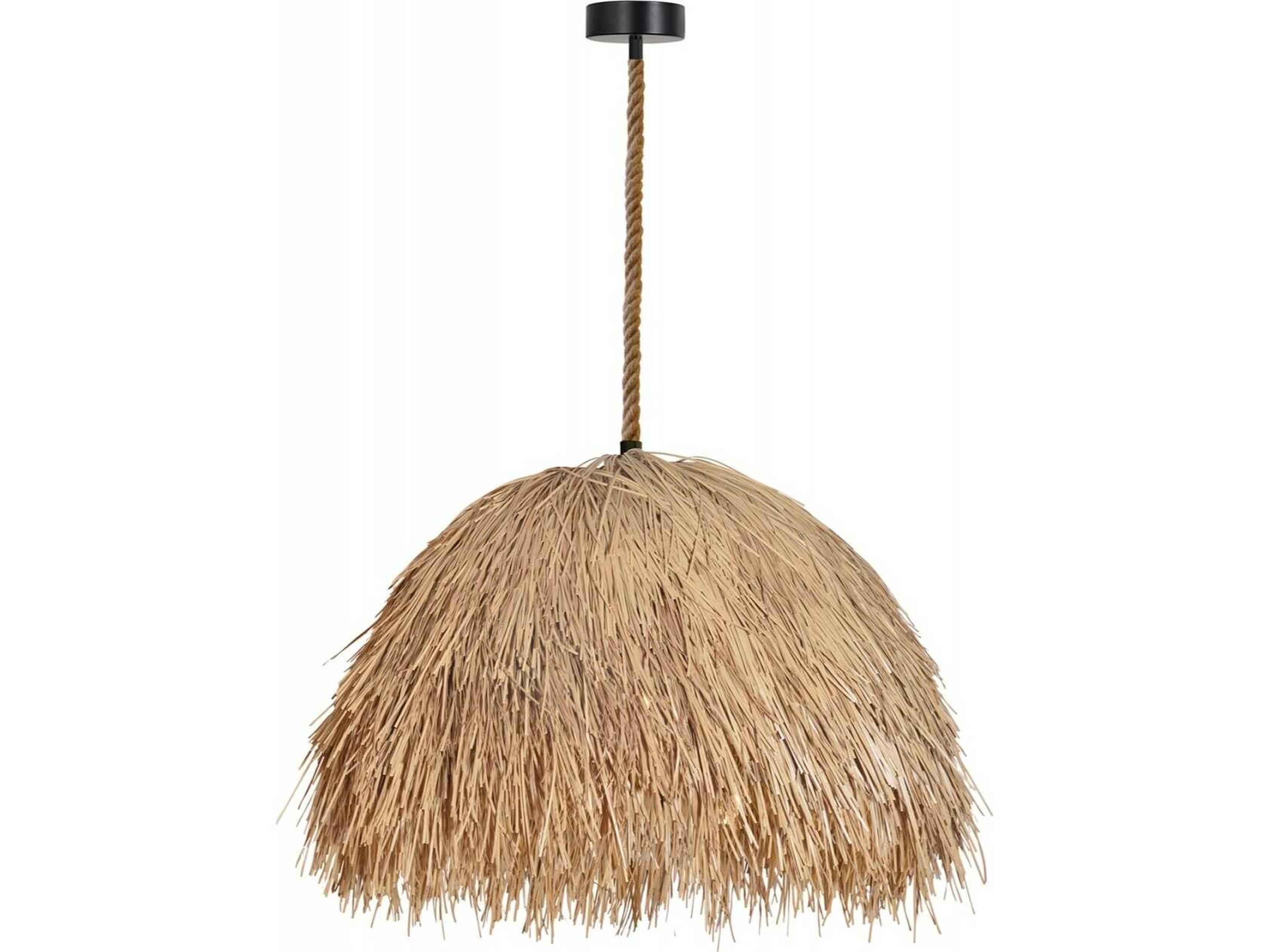 Malibu Pendant Hemp Rope and Black