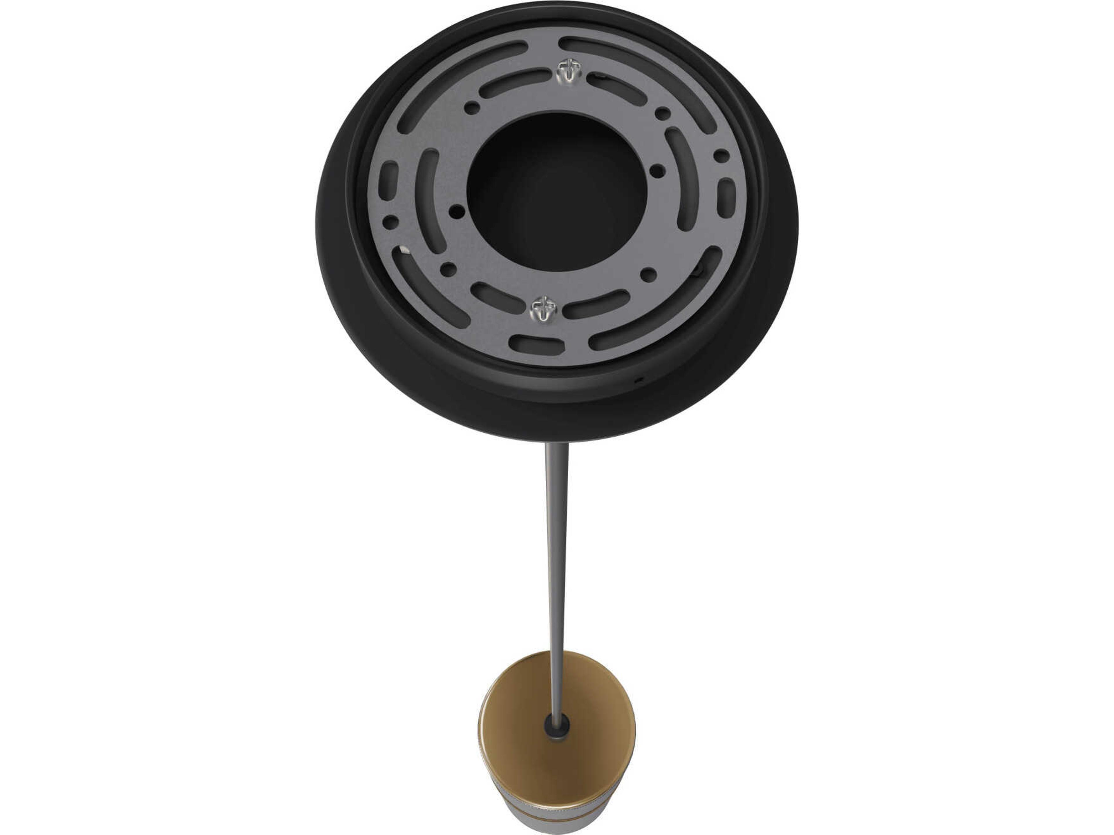 Avenue Lighting Cicada 1-Light Knurled Dark Grey Brass Cylinder Mini Pendant