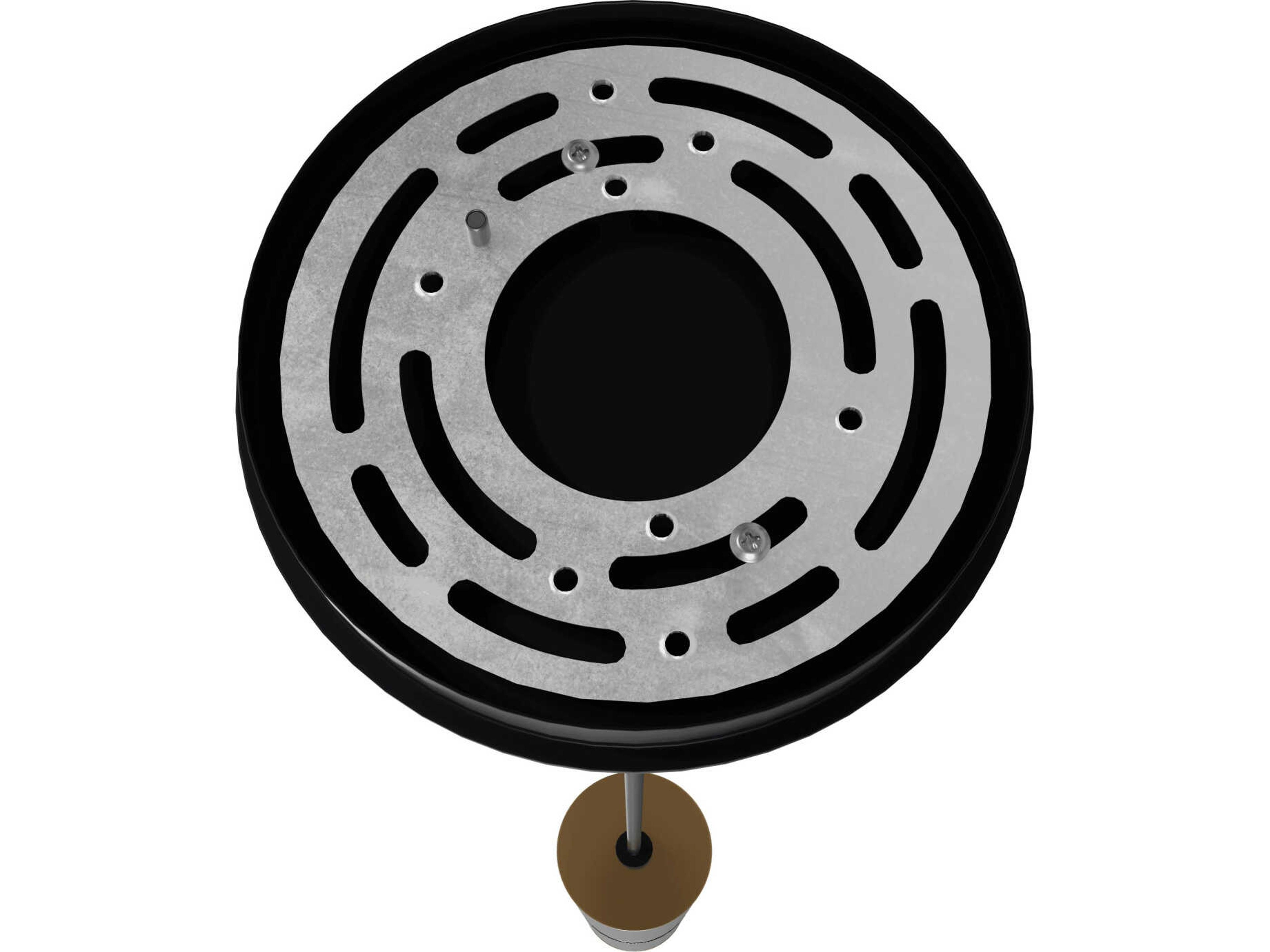 Avenue Lighting Cicada 1-Light Knurled Light Grey Brass Cylinder Mini Pendant