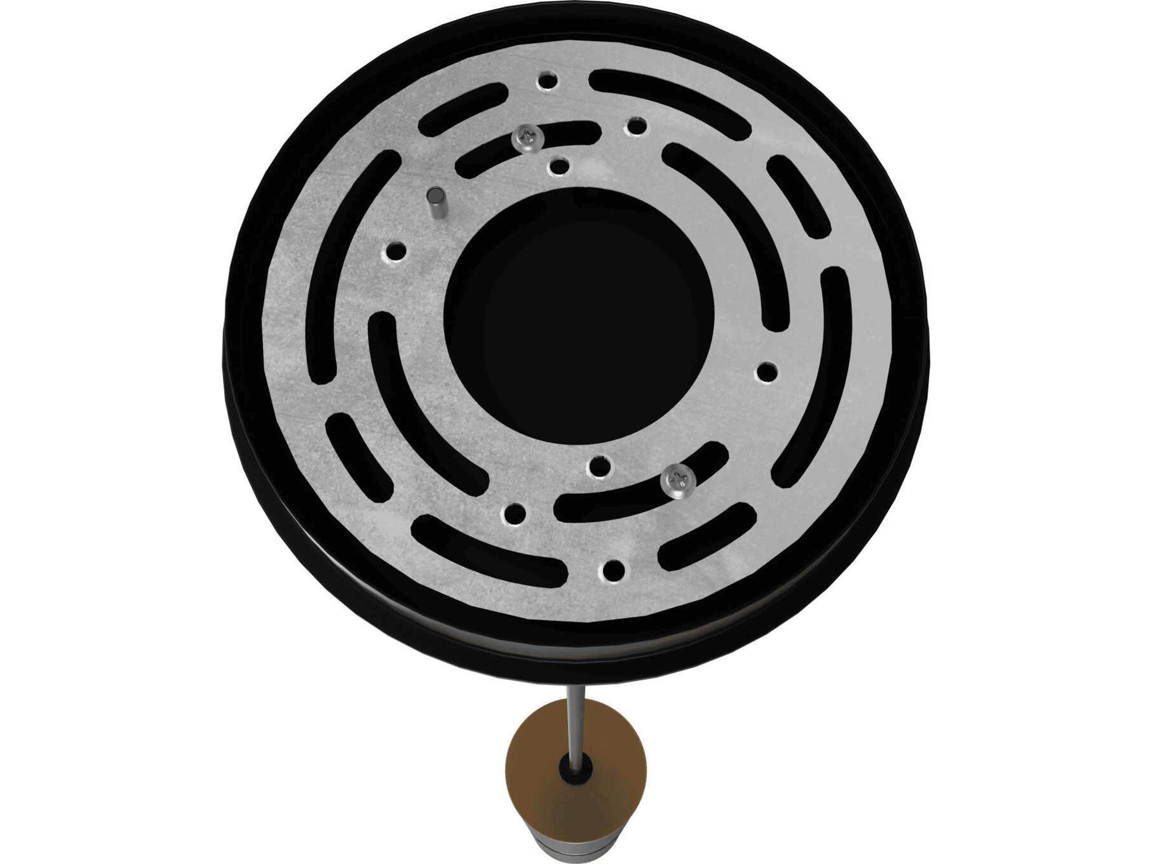 Avenue Lighting Cicada 1-Light Black Knurled Brass Cylinder Mini Pendant