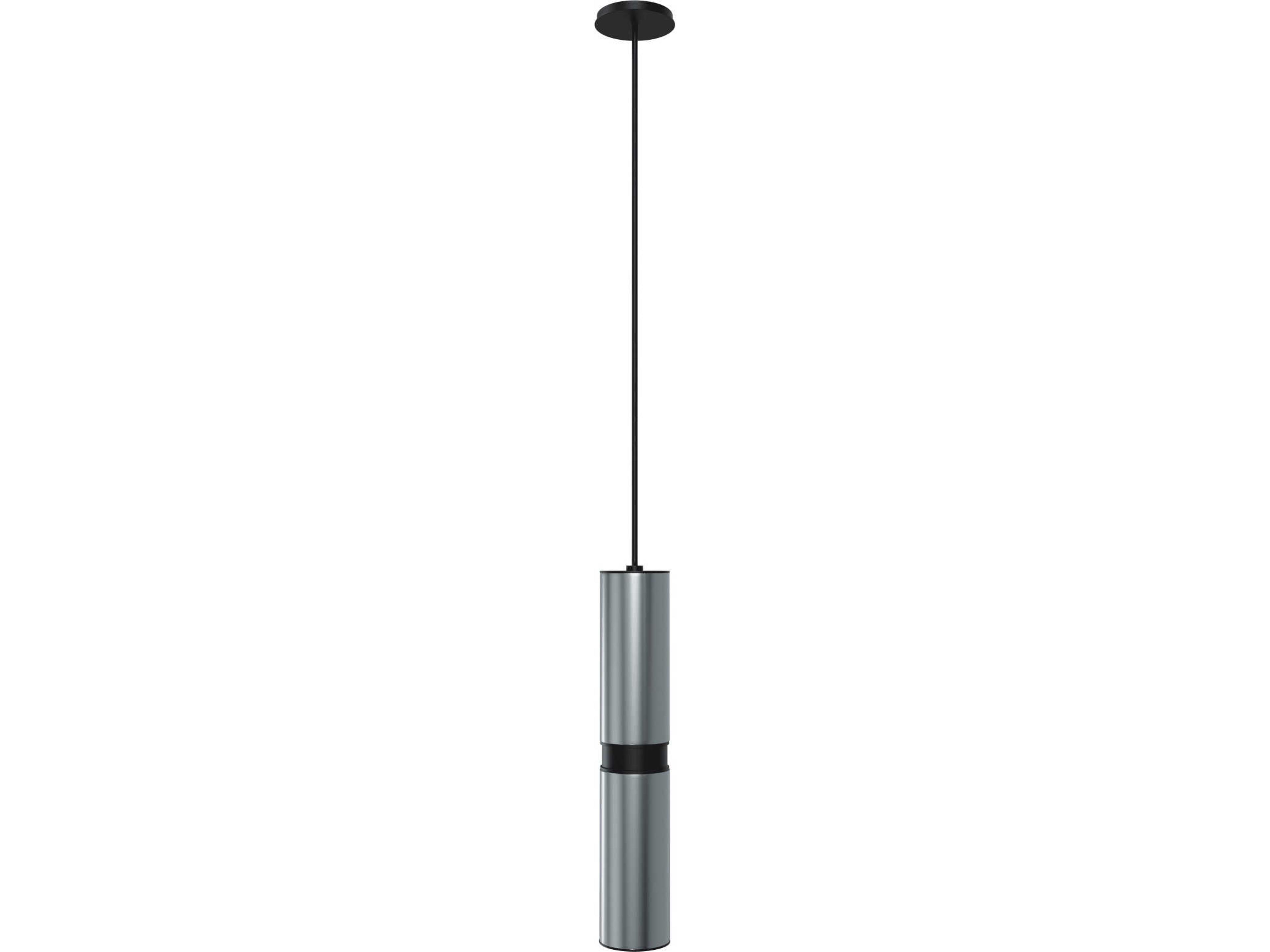 Cicada Pendant Light in Knurled Dark Grey and Black