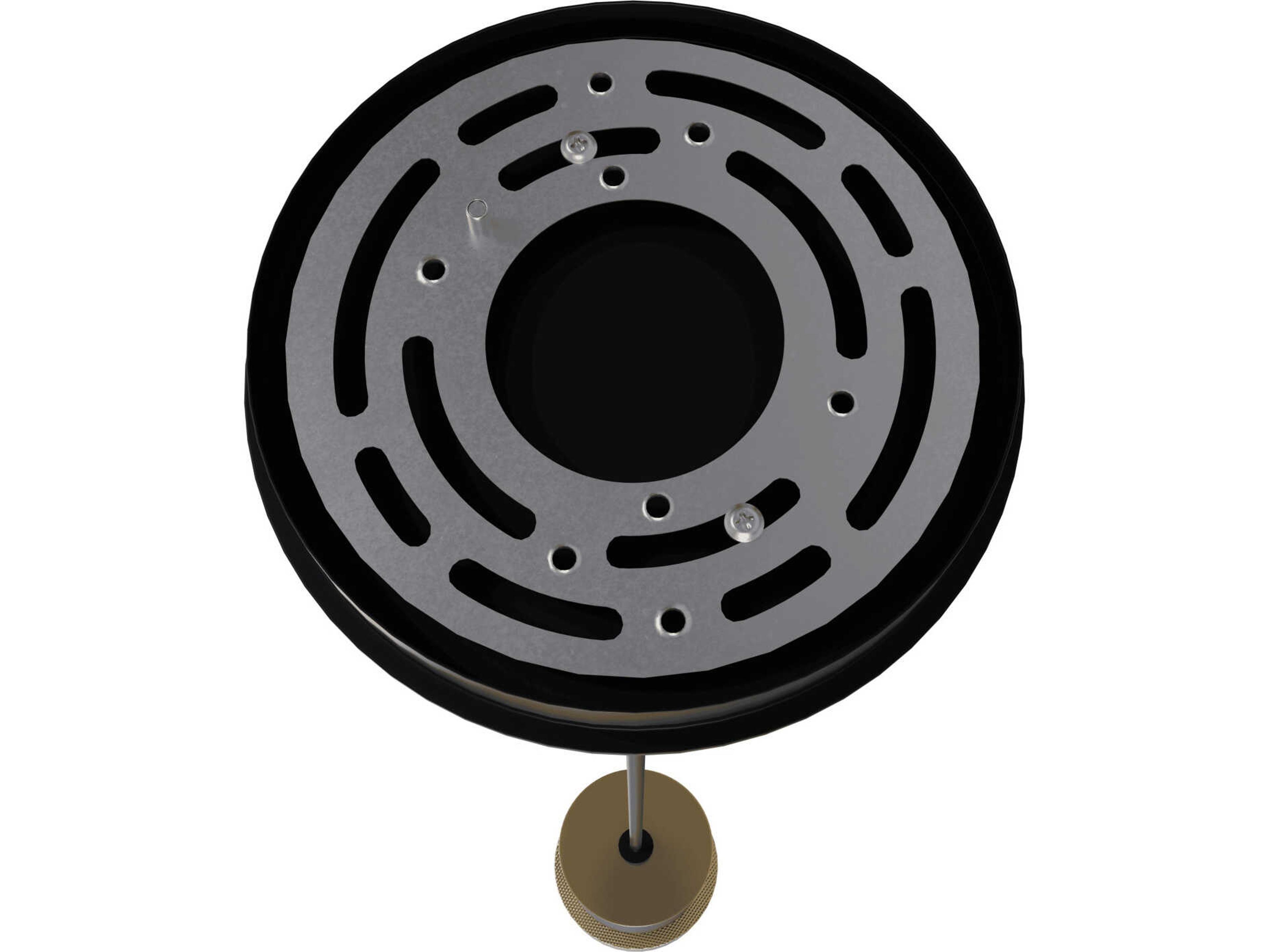 Avenue Lighting Cicada 1-Light Black Knurled Brass Cylinder Mini Pendant