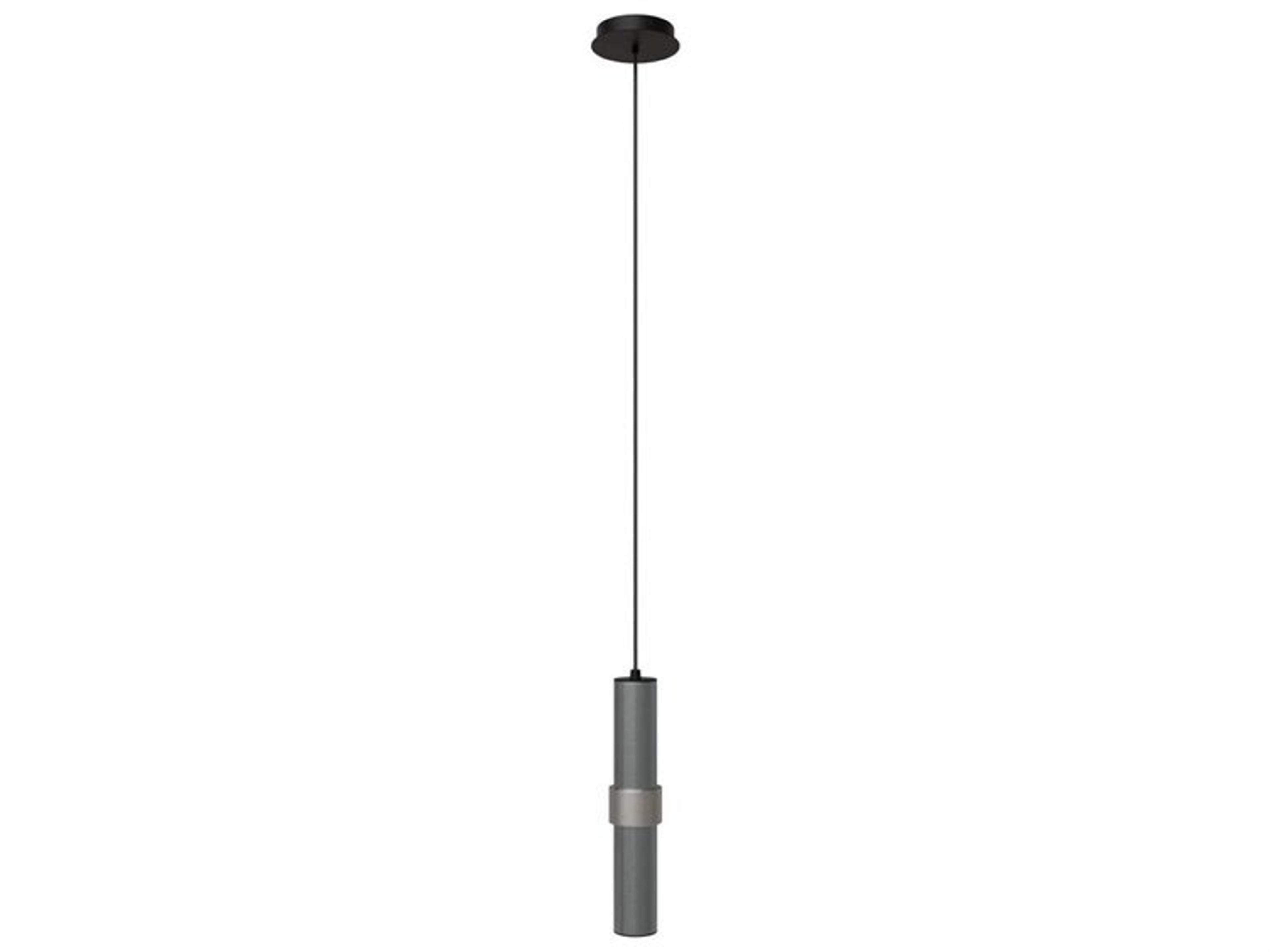 Cicada Pendant Light in Dark Grey and Knurled Light Grey