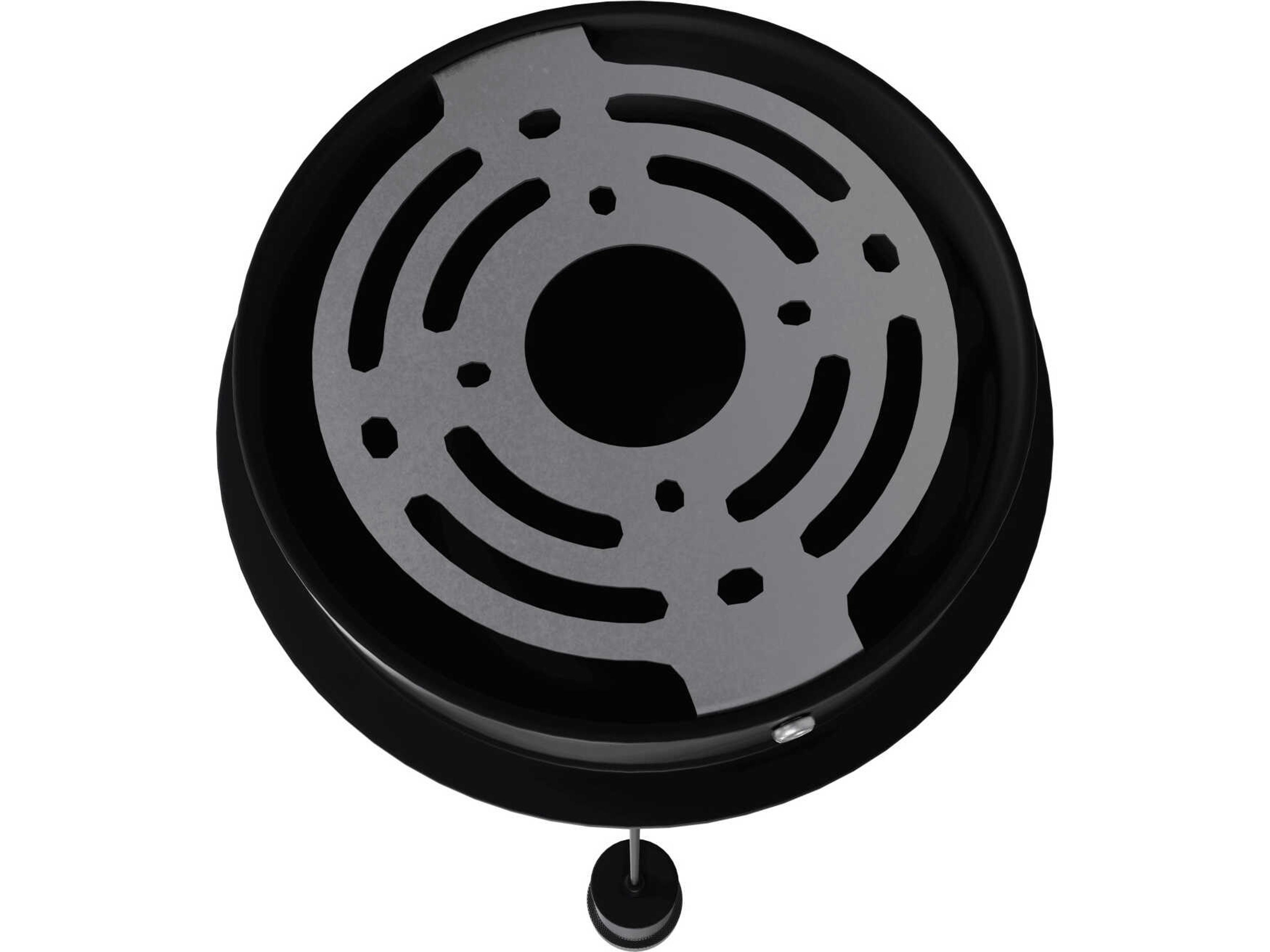 Avenue Lighting Cicada 1-Light Black Knurled Cylinder Mini Pendant