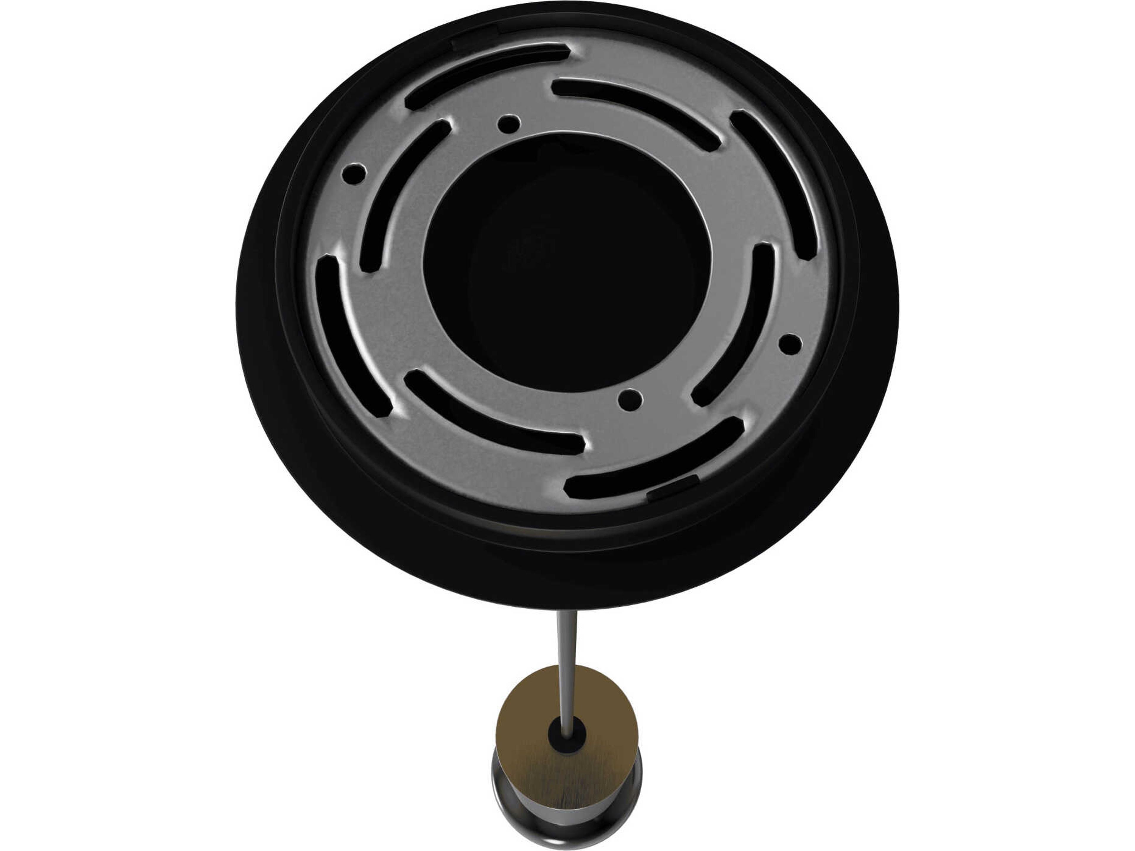 Avenue Lighting Cicada 1-Light Brushed Brass Black Cylinder Mini Pendant