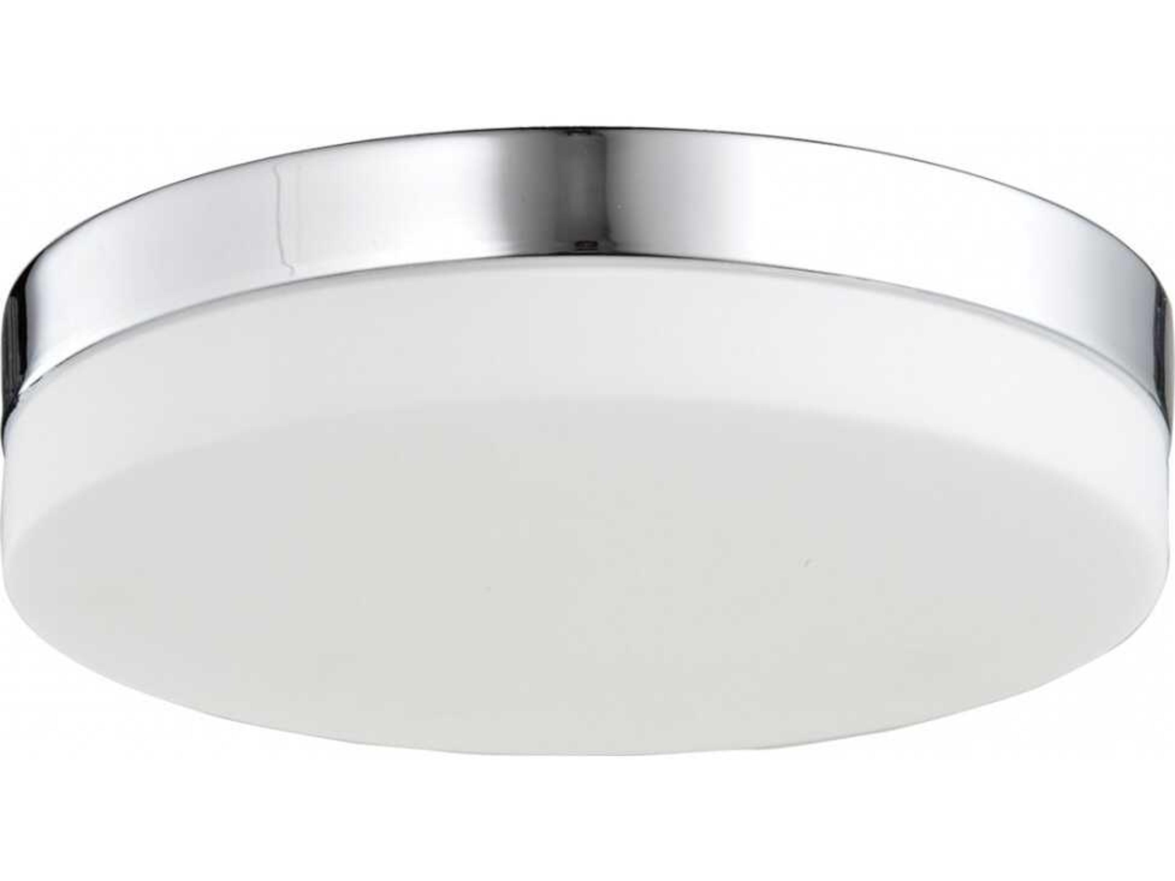 Cermack St 9 Inch Round LED Flush Mount Polished Chrome