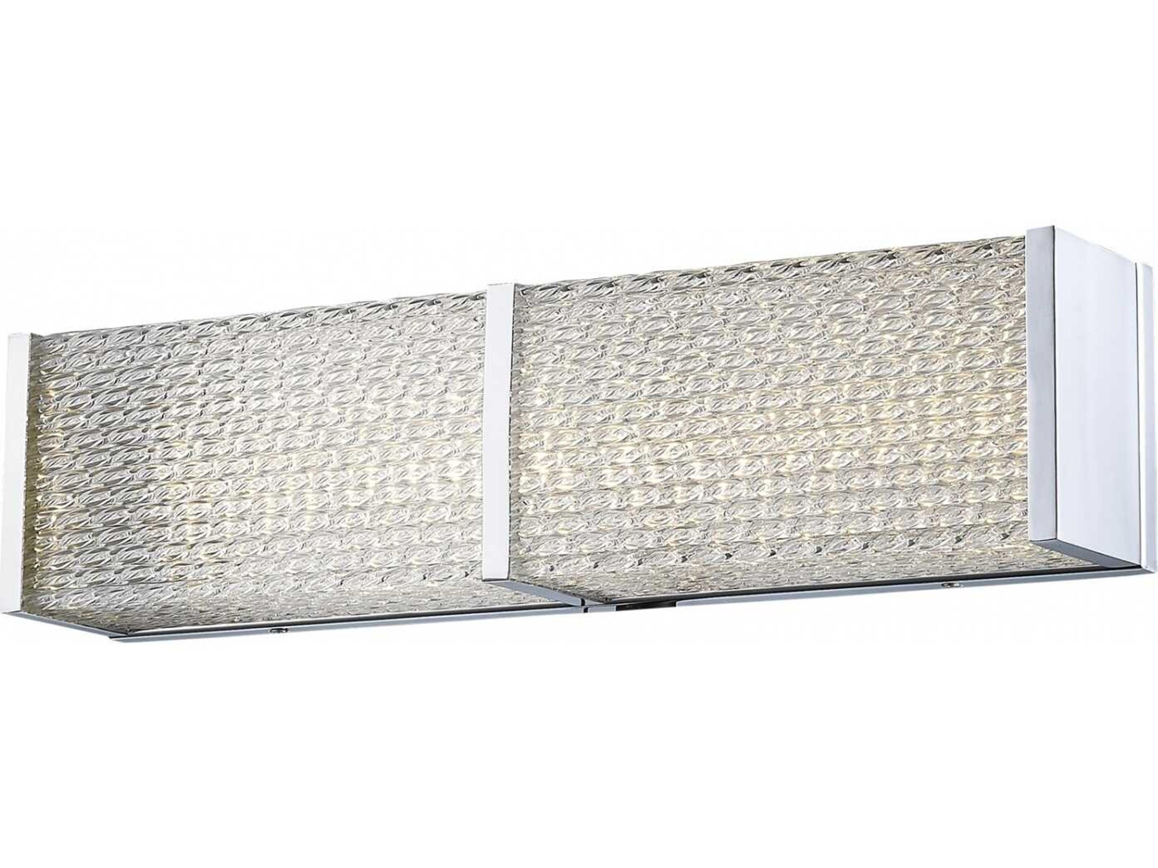 Cermack St. Collection Vanity Bath Bar Polished Chrome Modern LED Light