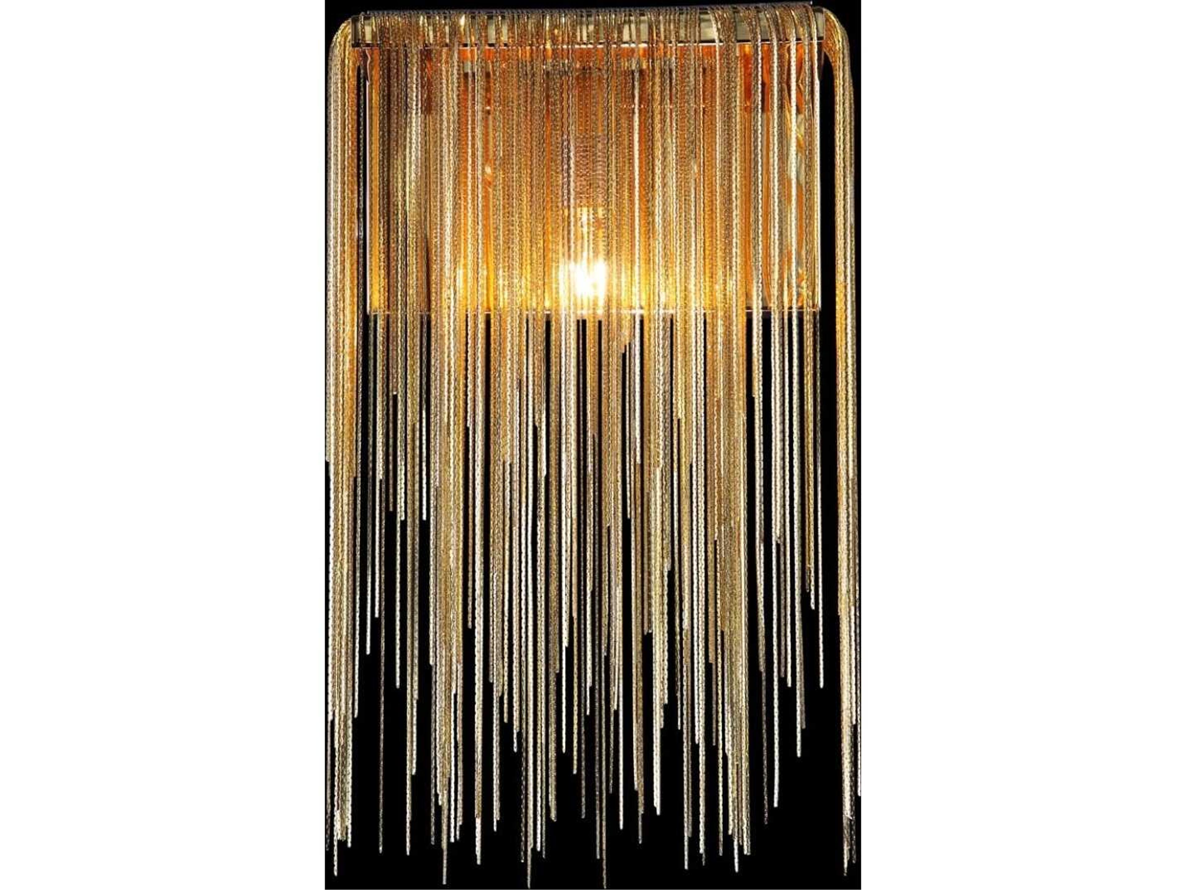 Avenue Lighting Fountain Ave 1-Light Gold Wall Sconce