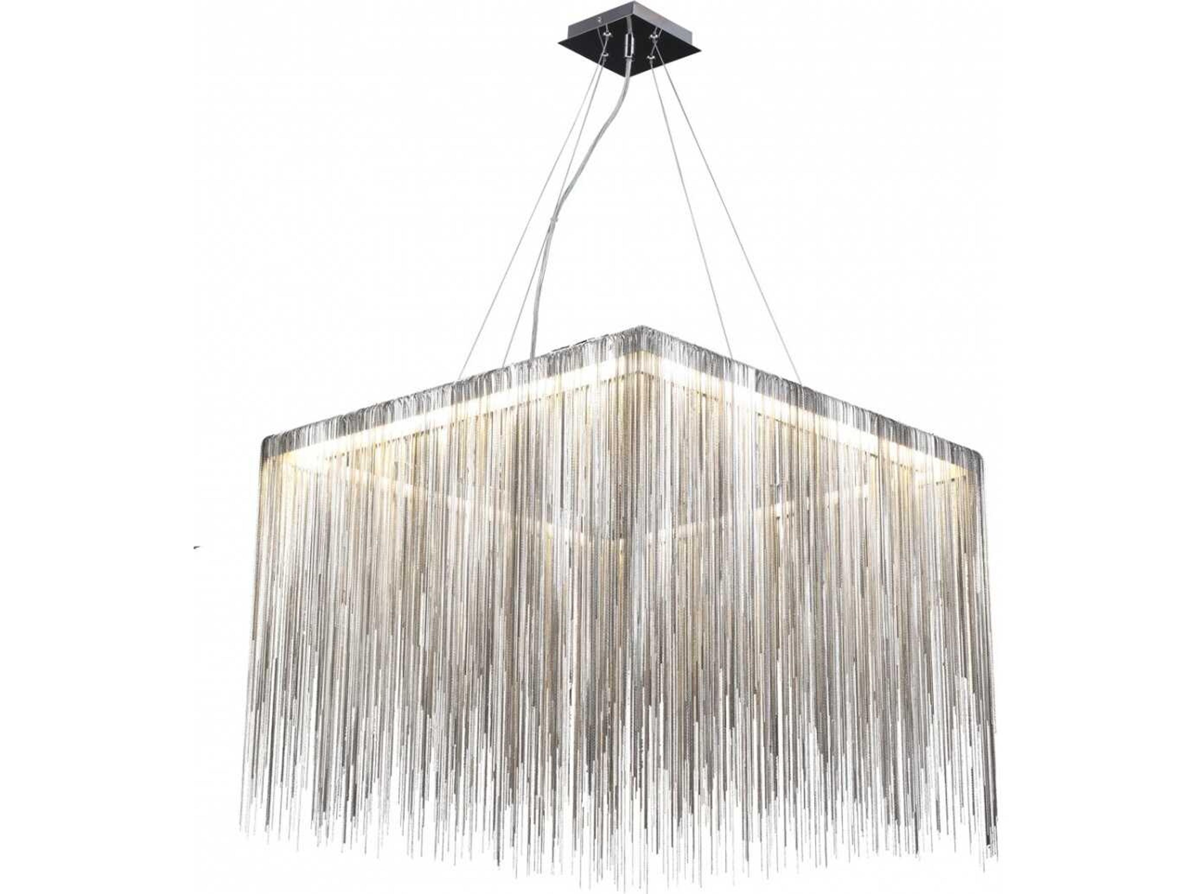Fountain Ave Square Chandelier Modern LED Pendant