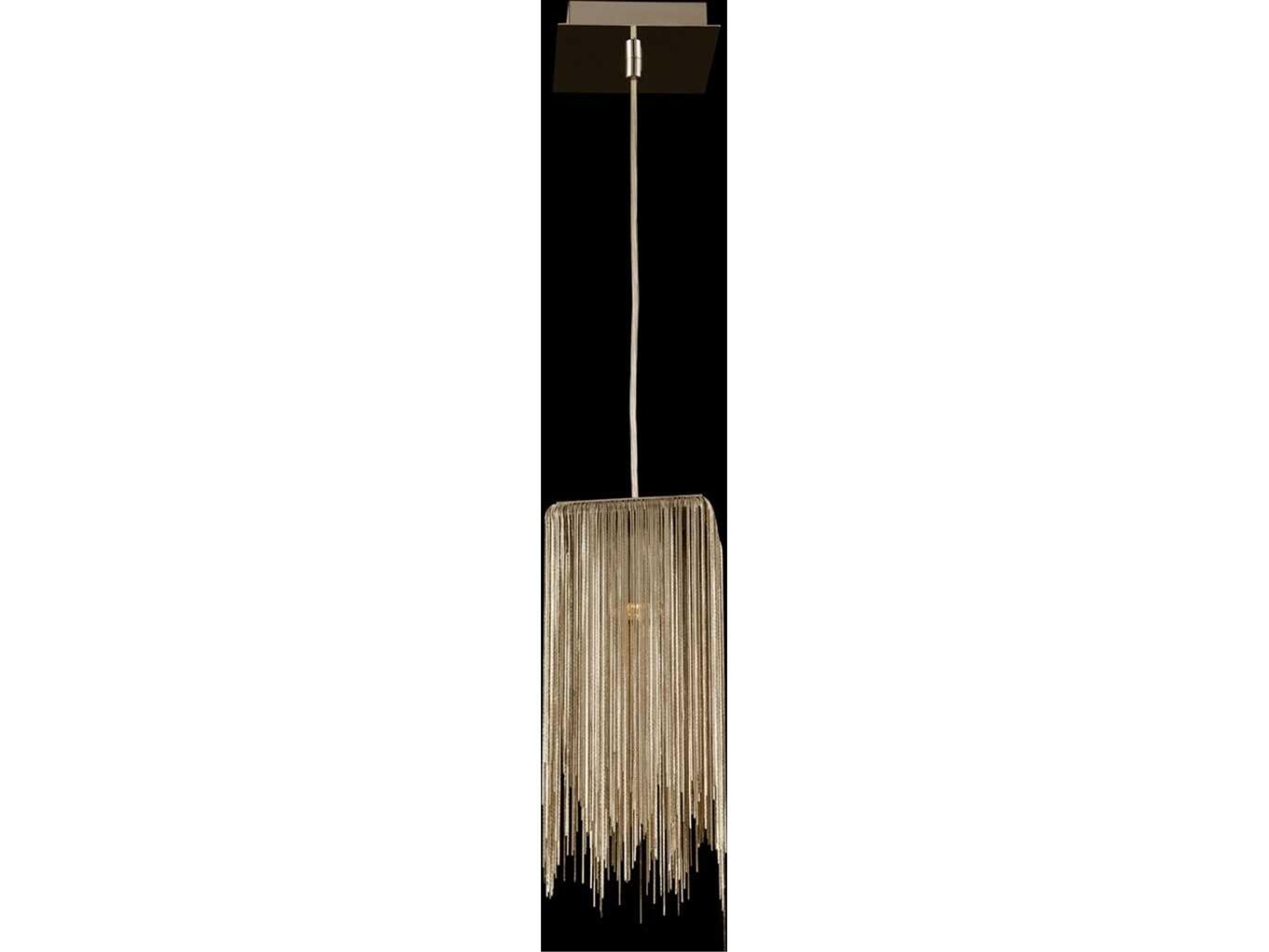 Fountain Ave Square Mini Pendant in Gold