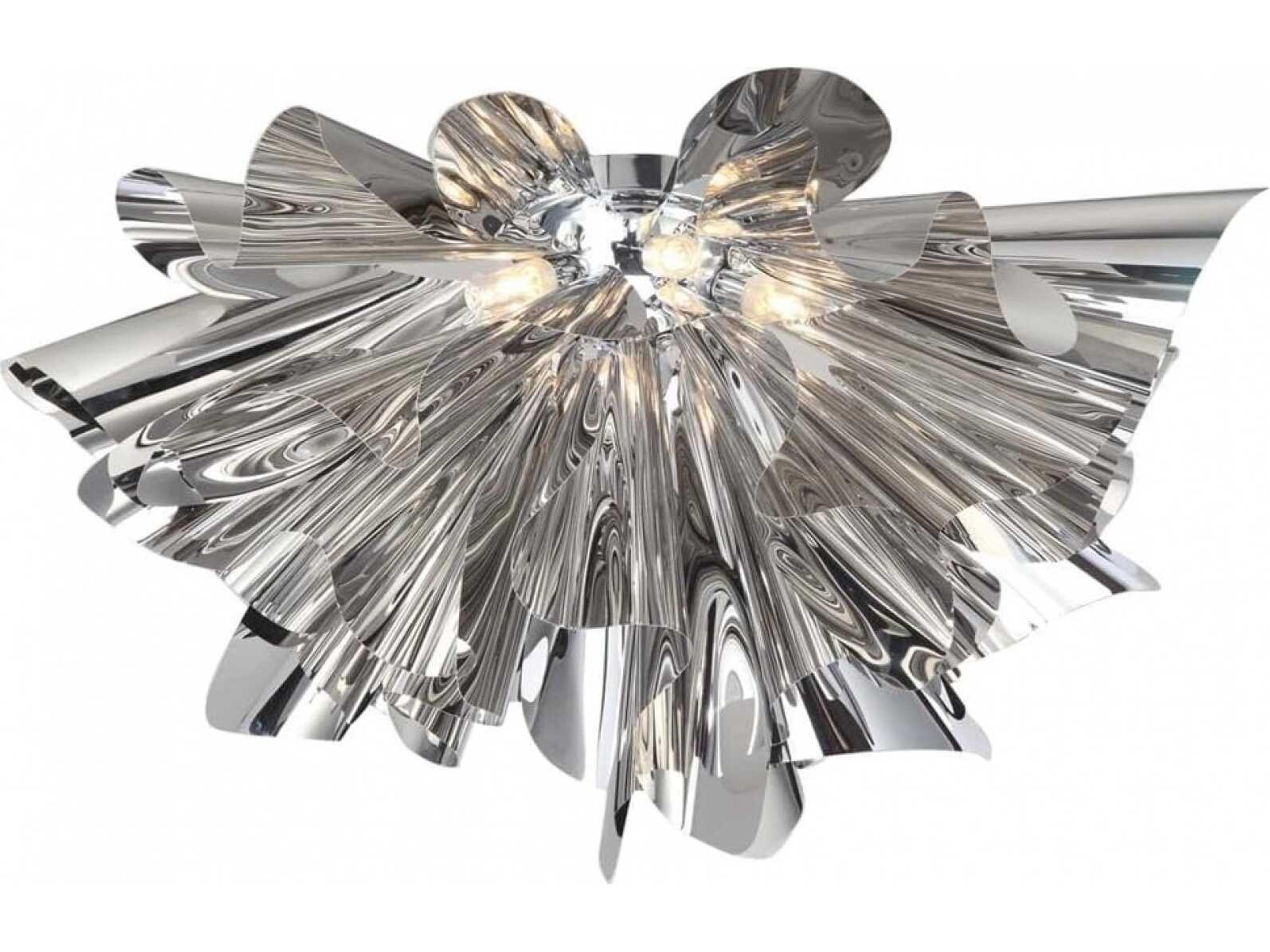 Bowery Lane Flush Mount Modern Crystal Ceiling Light