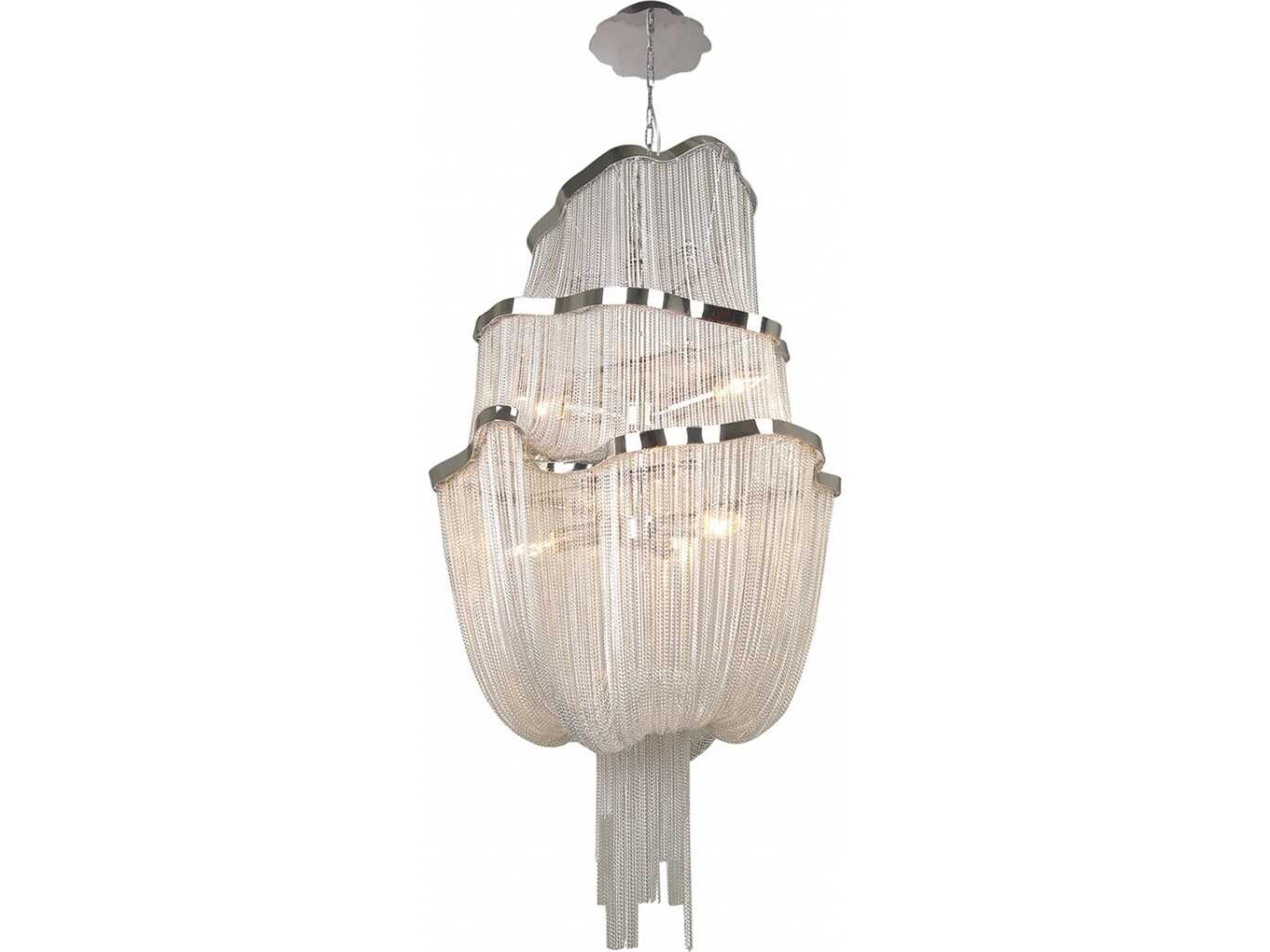 Mullholand Dr. Chandelier Polished Chrome Pendant Light