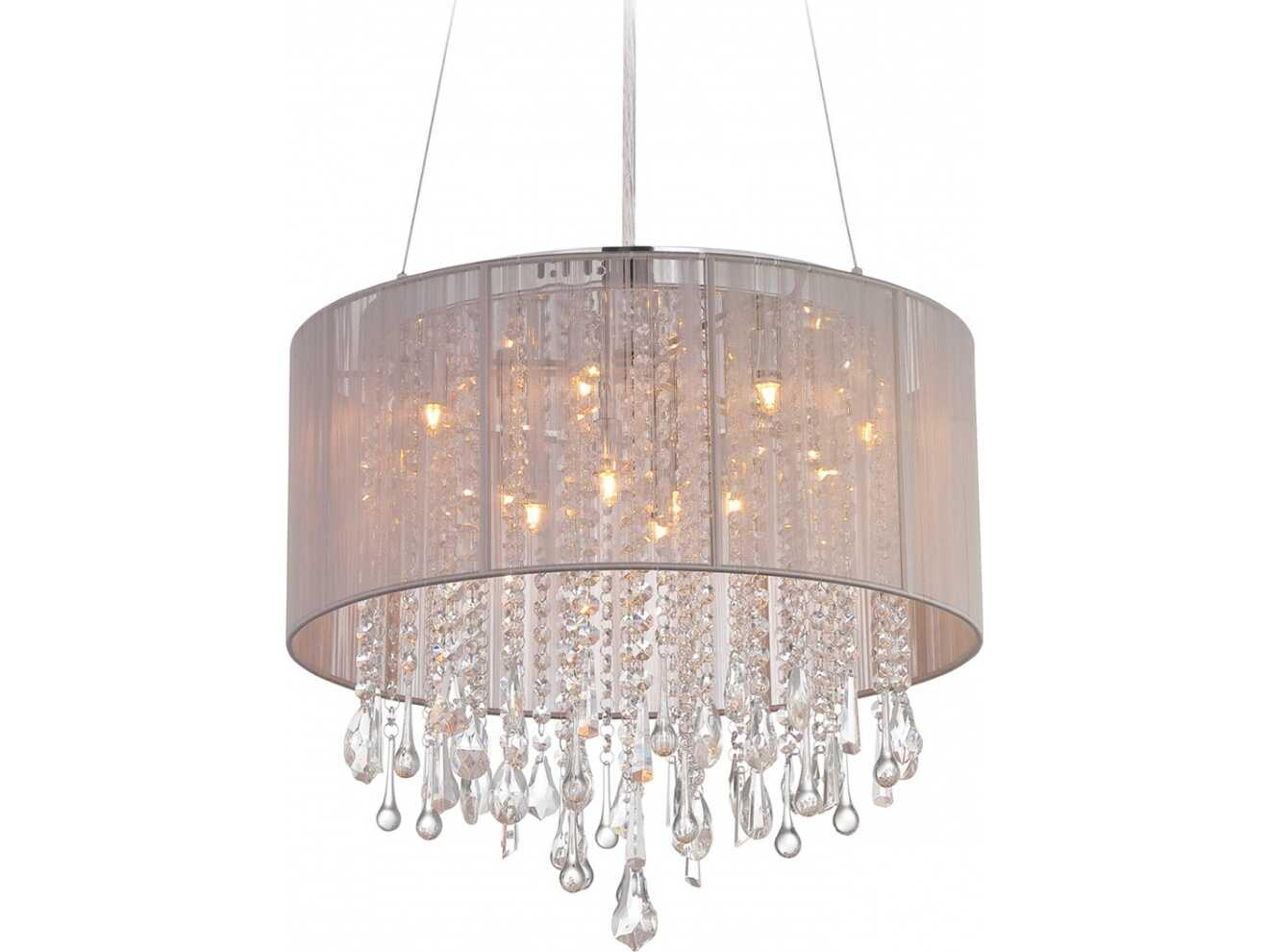 Beverly Dr Convertible Pendant Light Taupe Silk String