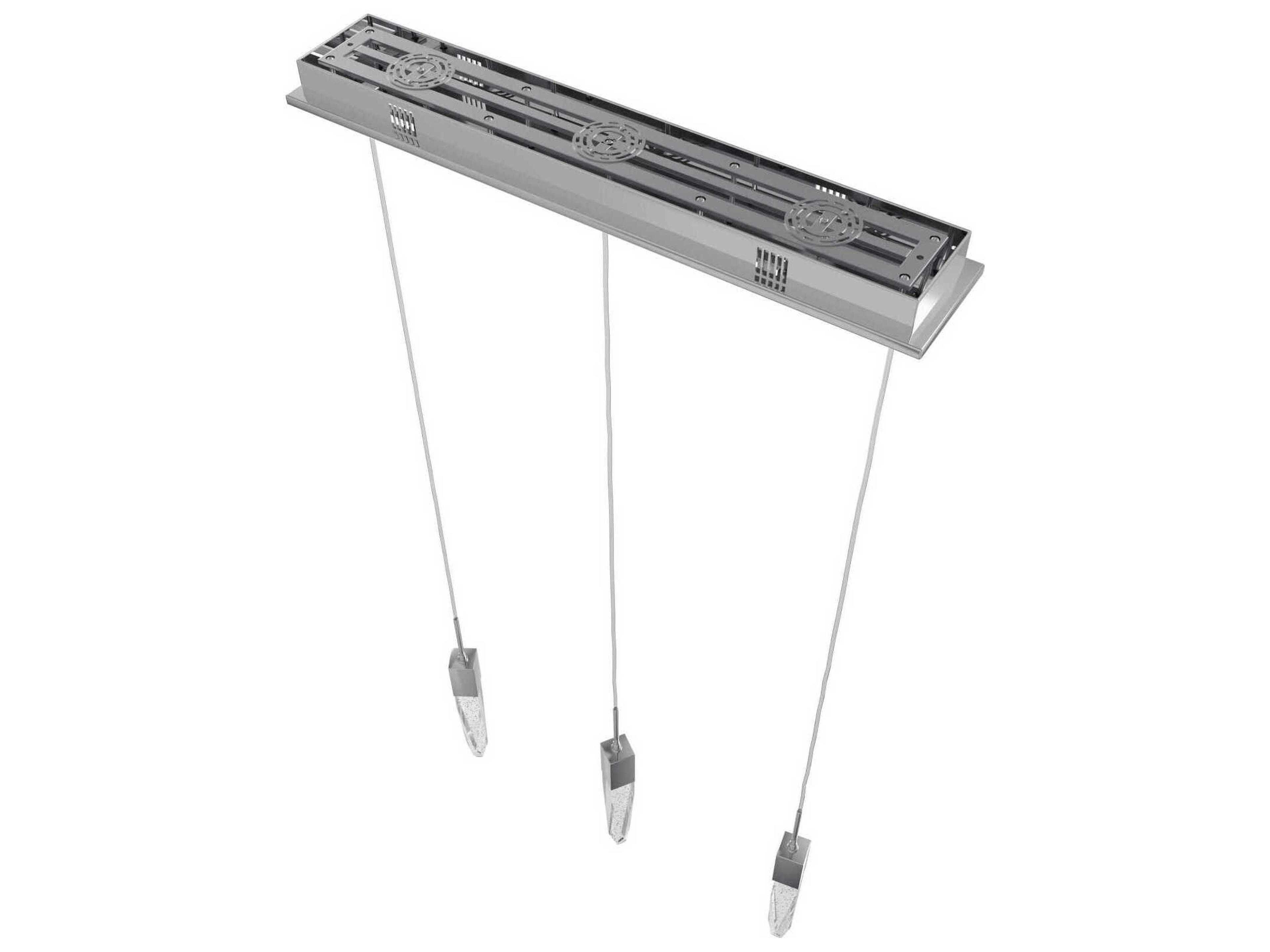 Avenue Lighting Aspen 3-Light Polished Chrome Linear Pendant