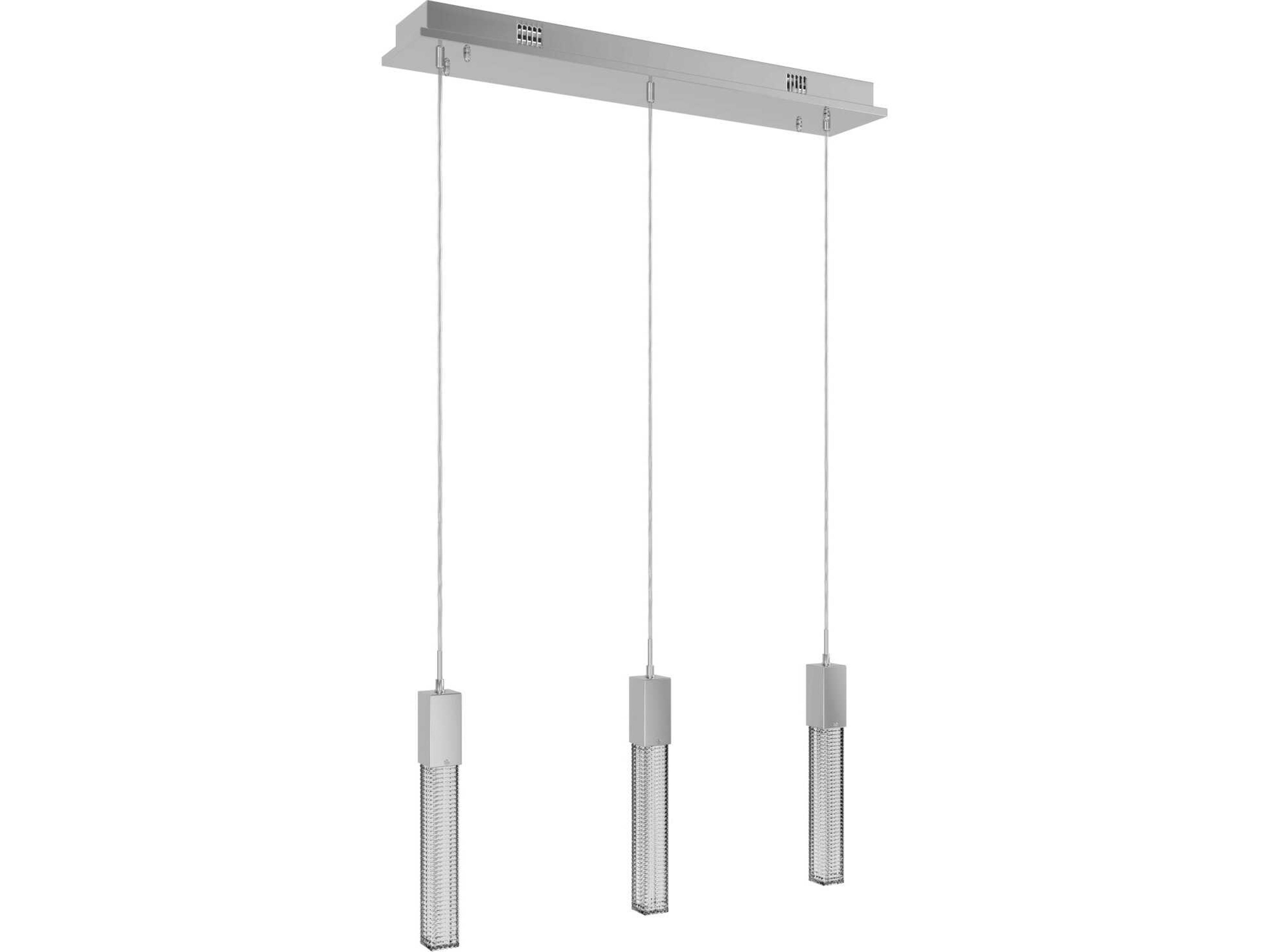 Boa 3 Light Pendant Polished Chrome Contemporary