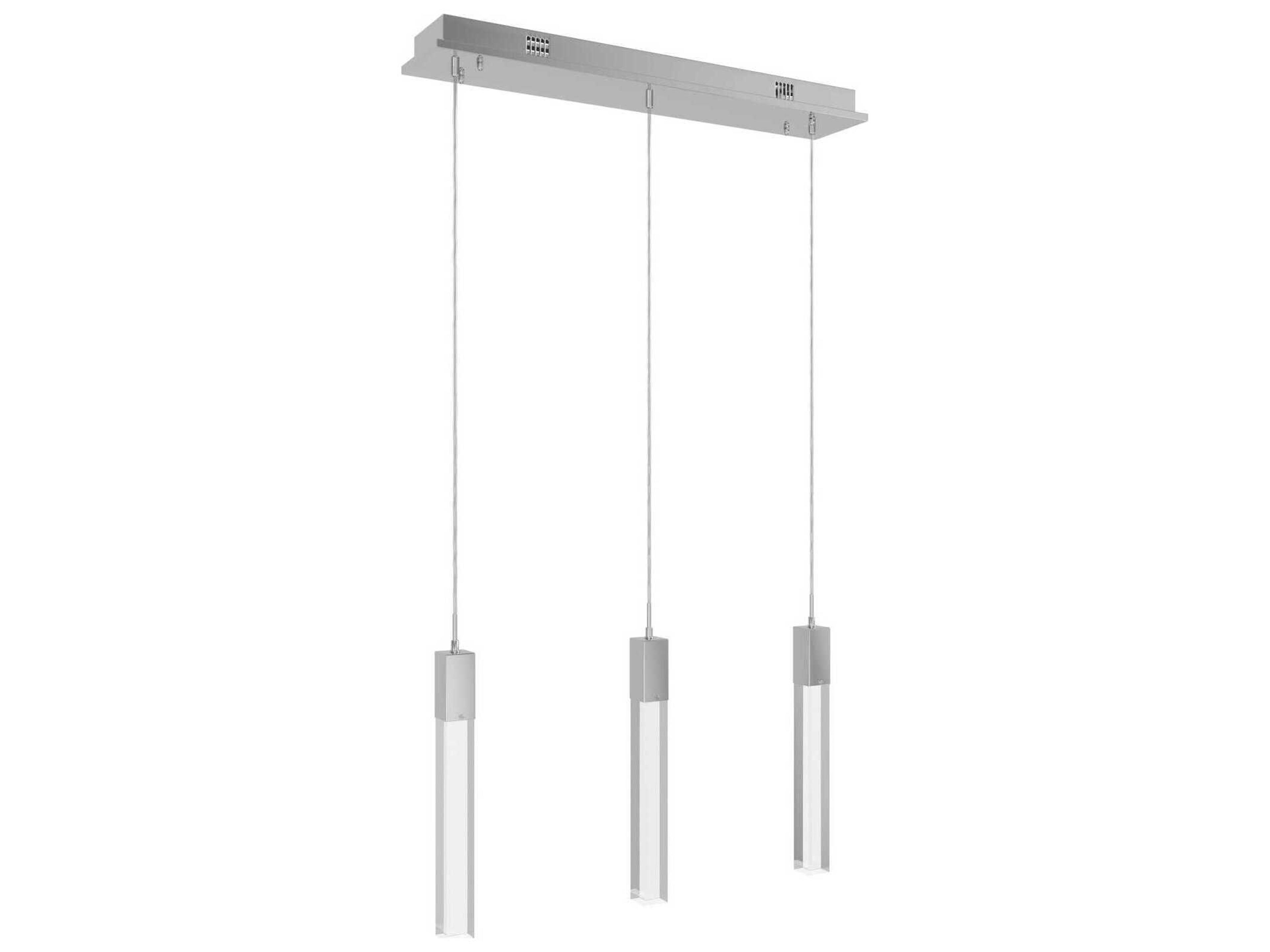 Avenue Lighting The Original Glacier 3-Light Polished Chrome Linear Pendant