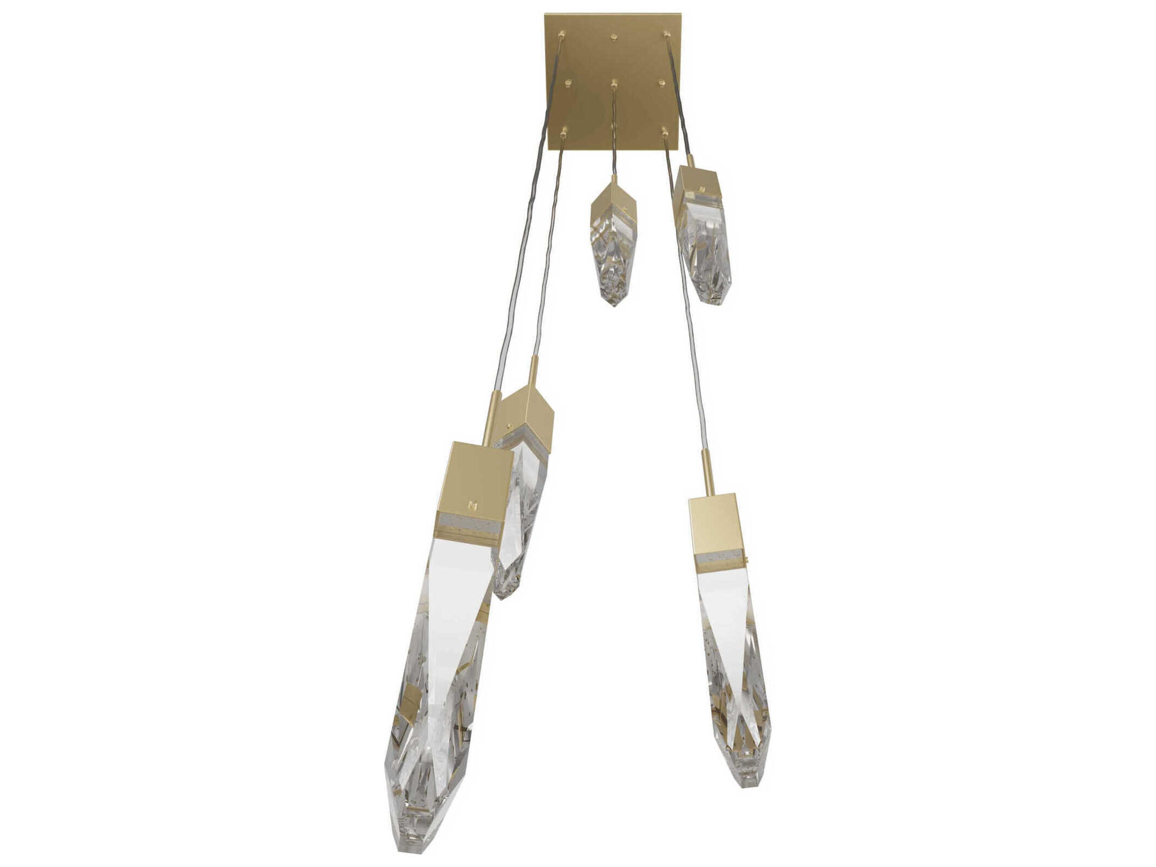 Avenue Lighting Aspen 5-Light Brushed Brass Linear Pendant