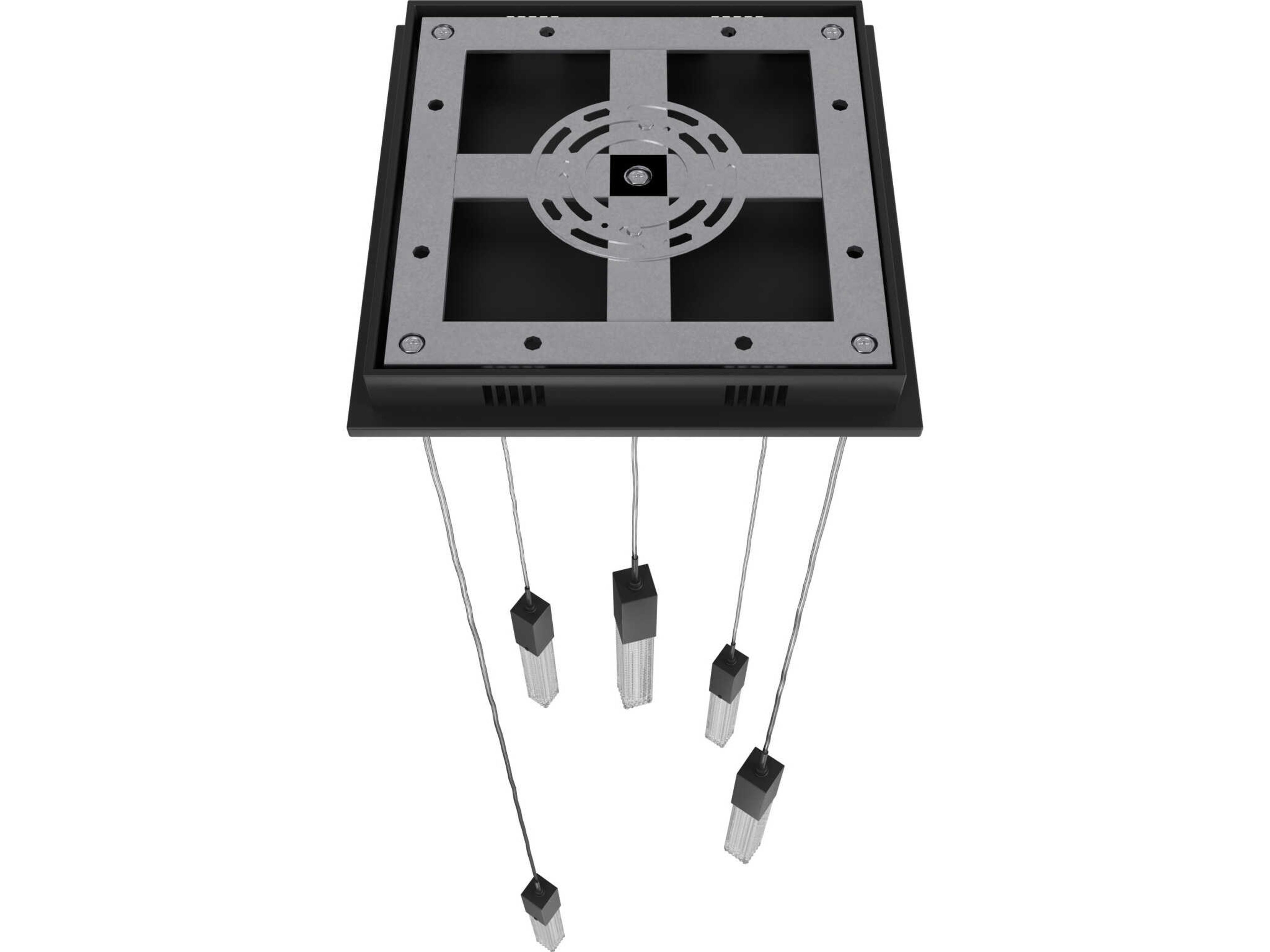 Avenue Lighting Boa 5-Light Black Linear Mini Pendant