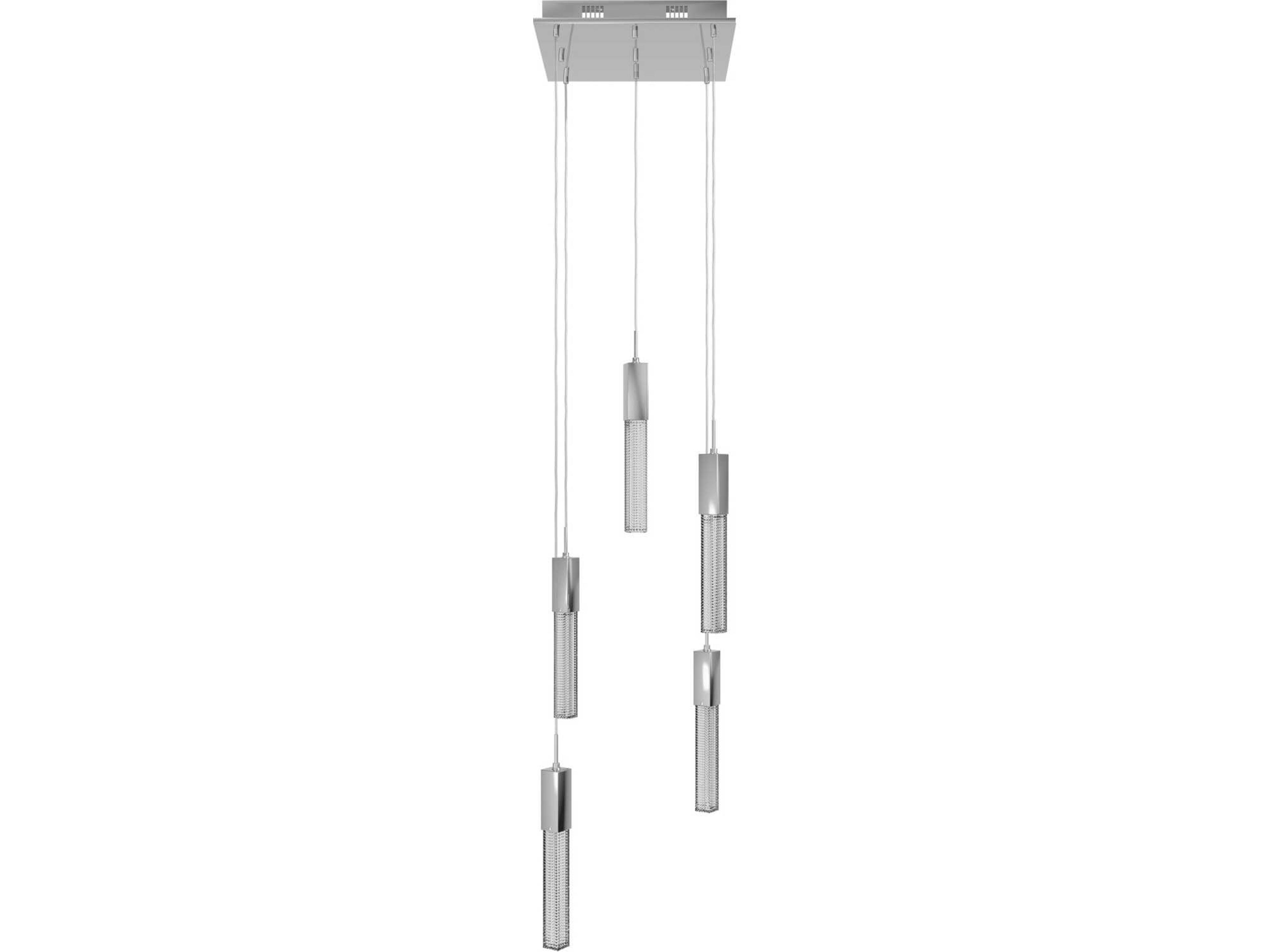 Boa 5-Light Multi-Port Pendant in Polished Chrome