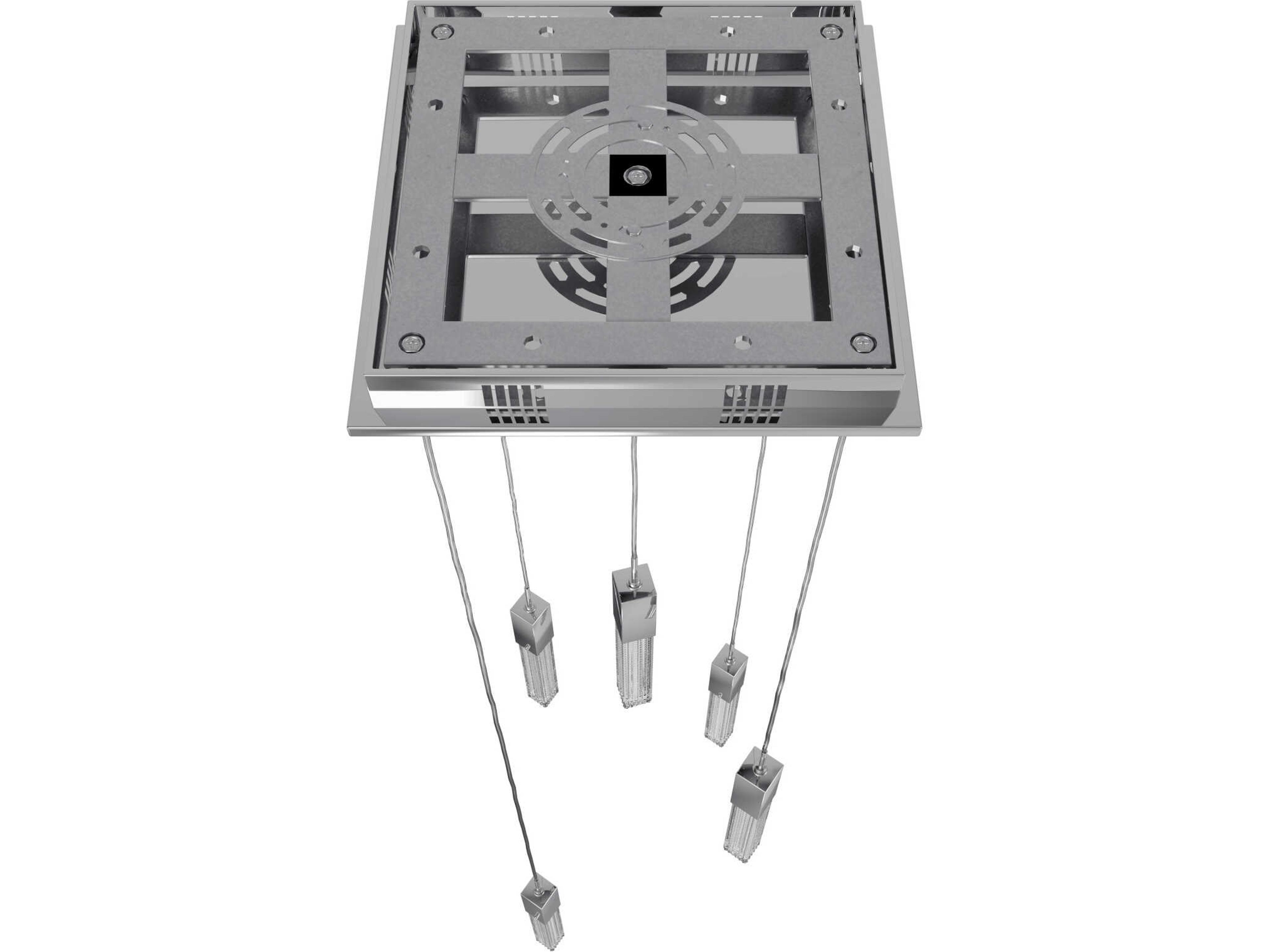 Avenue Lighting Boa 5-Light Polished Chrome Linear Mini Pendant