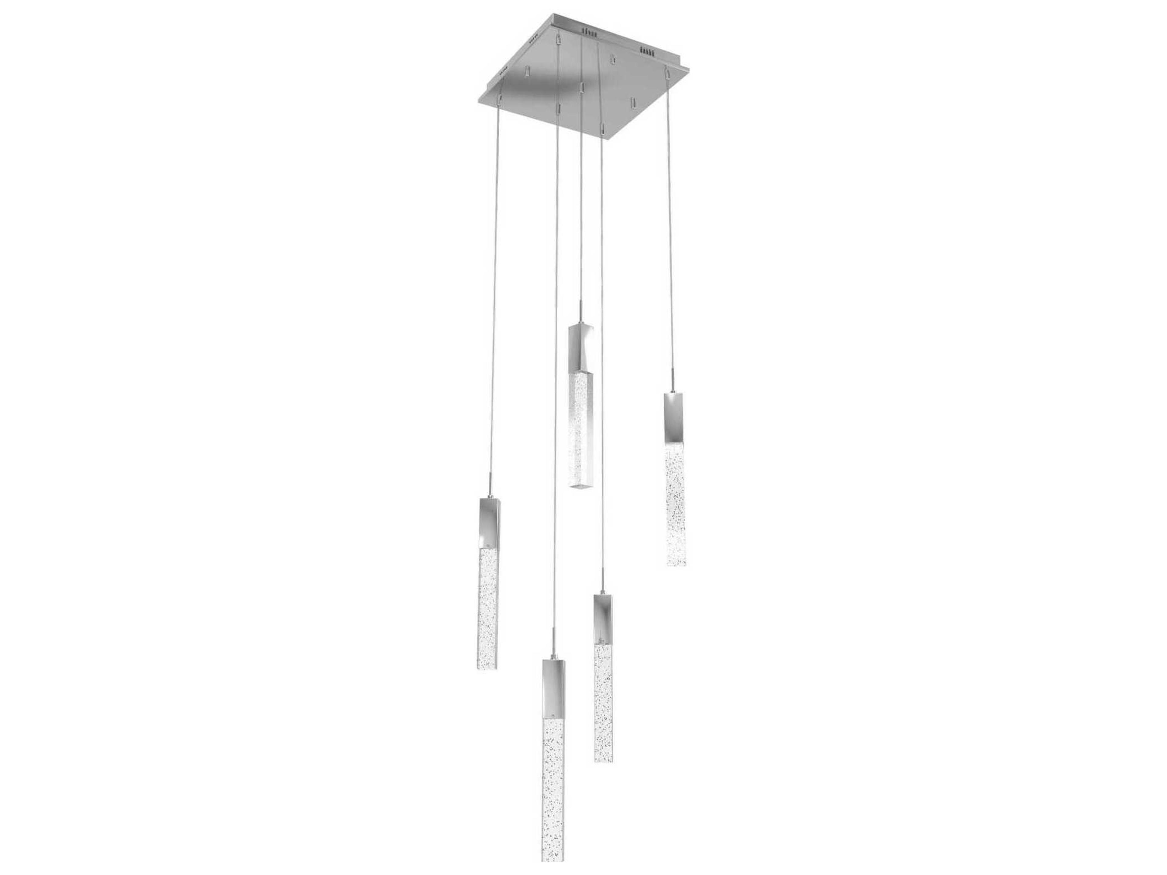 Avenue Lighting The Original Glacier 5-Light Polished Chrome Linear Pendant