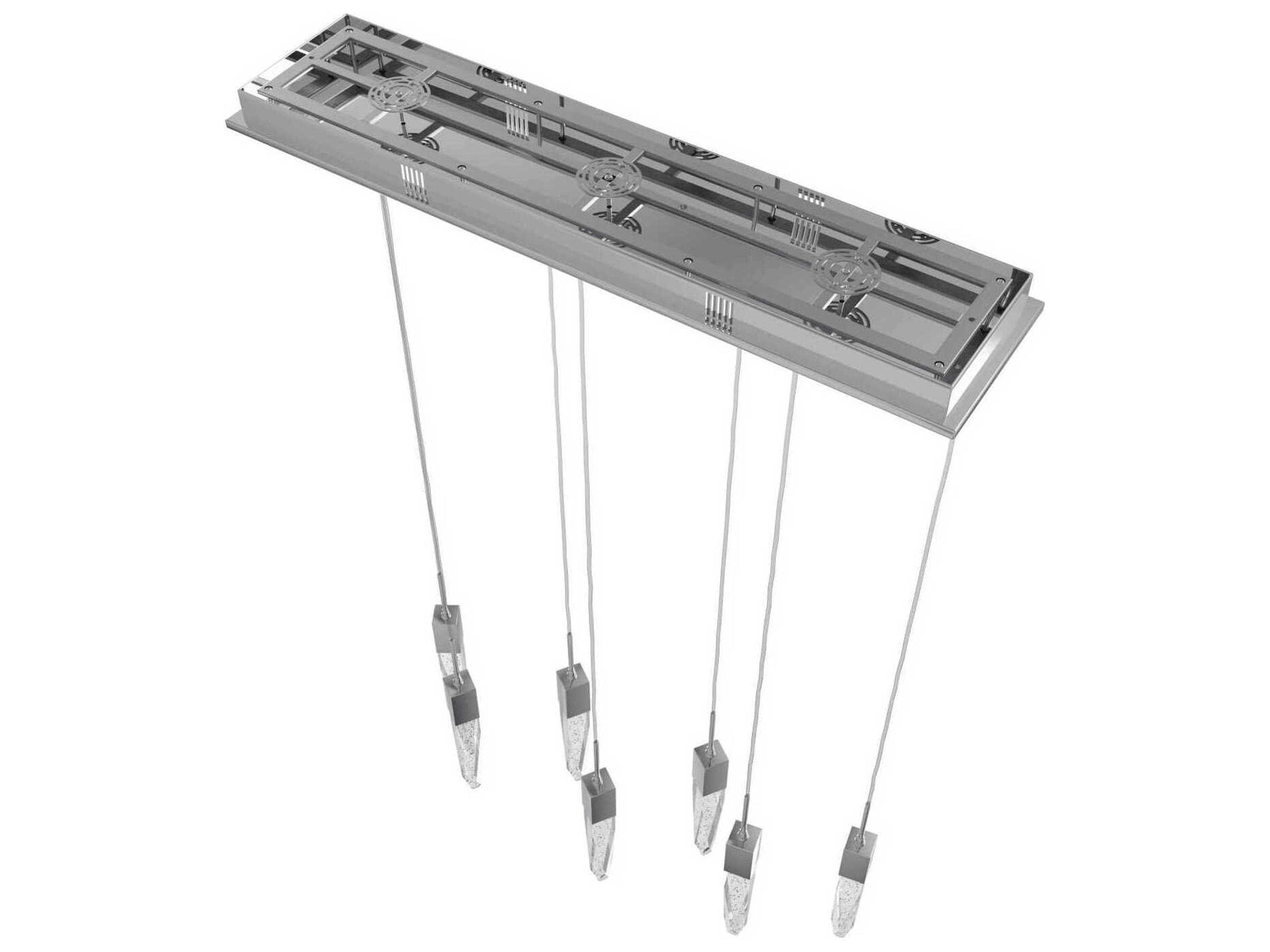 Avenue Lighting Aspen 7-Light Polished Chrome Linear Pendant