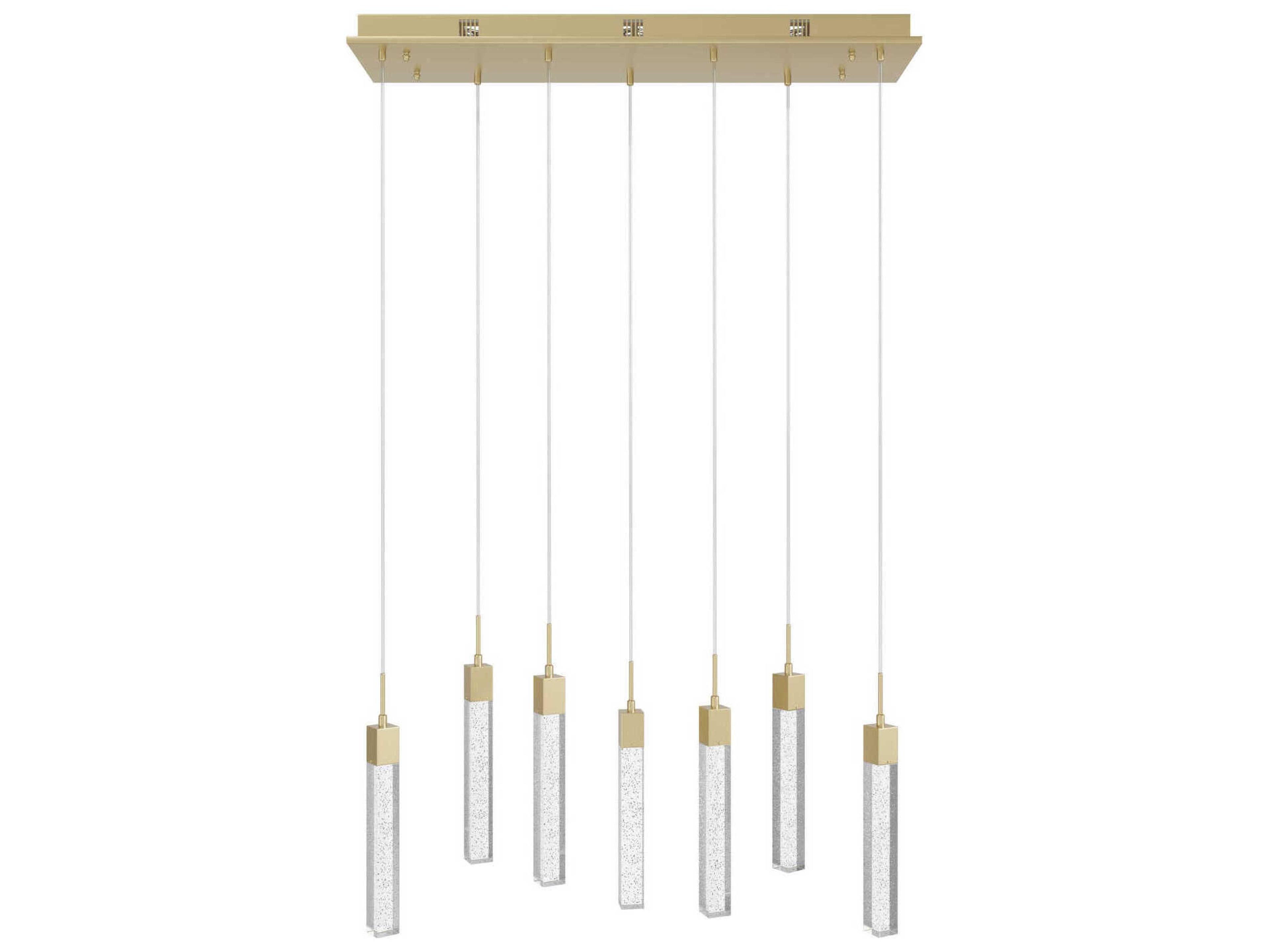 The Original Glacier LED Pendant in Brushed Brass