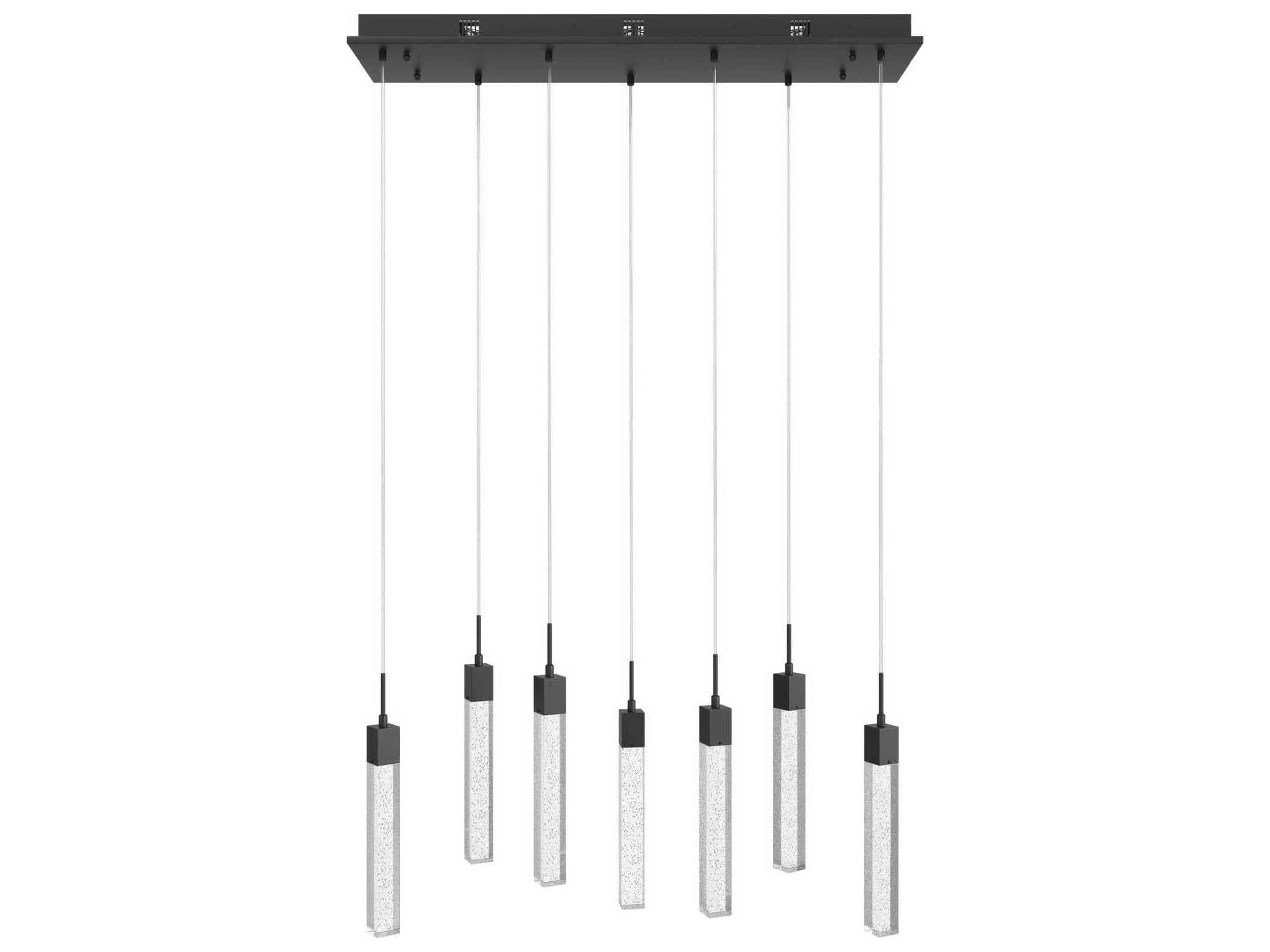 The Original Glacier Avenue 7 Light Multi Pendant in Black