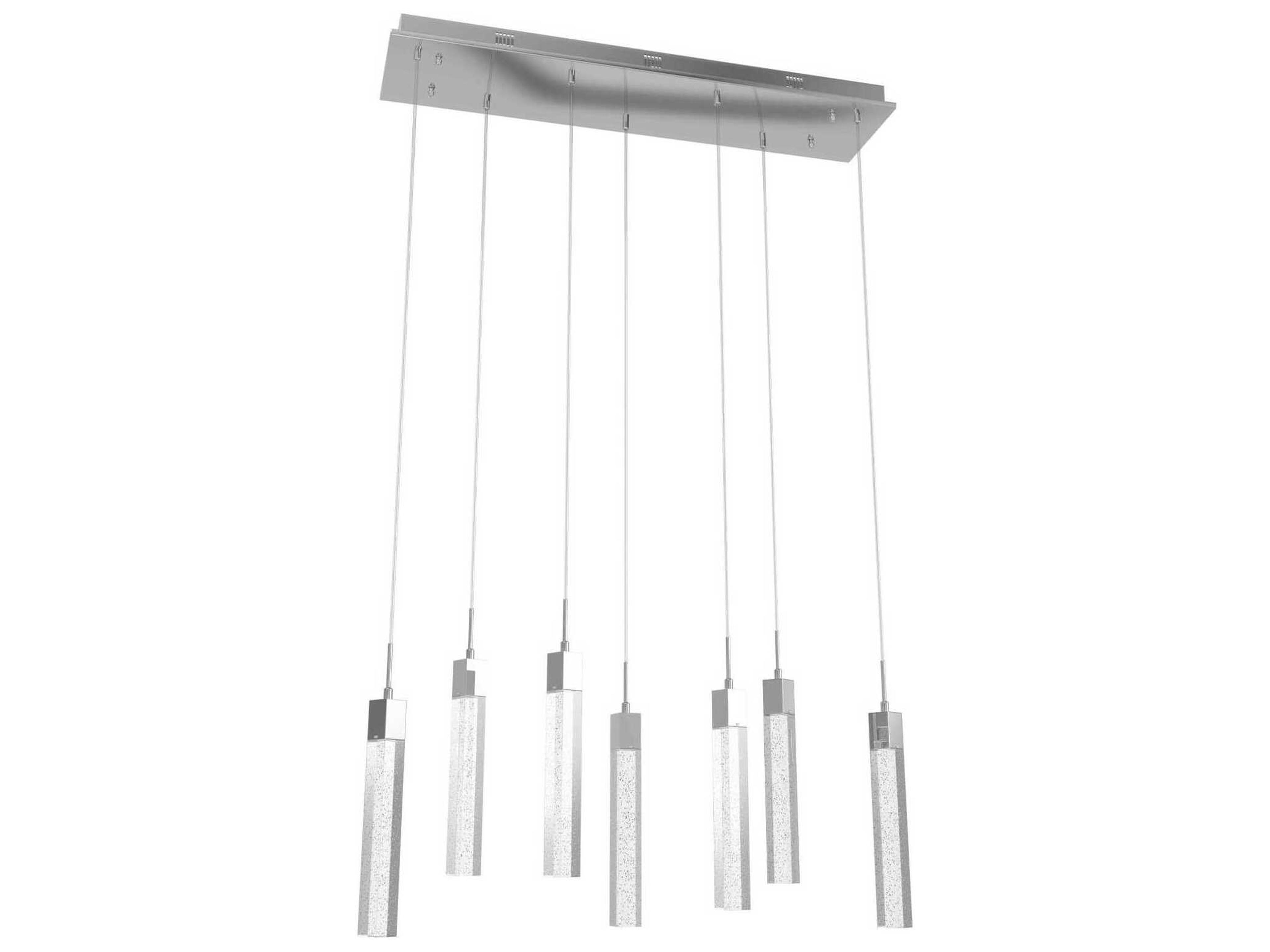 Avenue Lighting The Original Glacier 7-Light Polished Chrome Linear Pendant