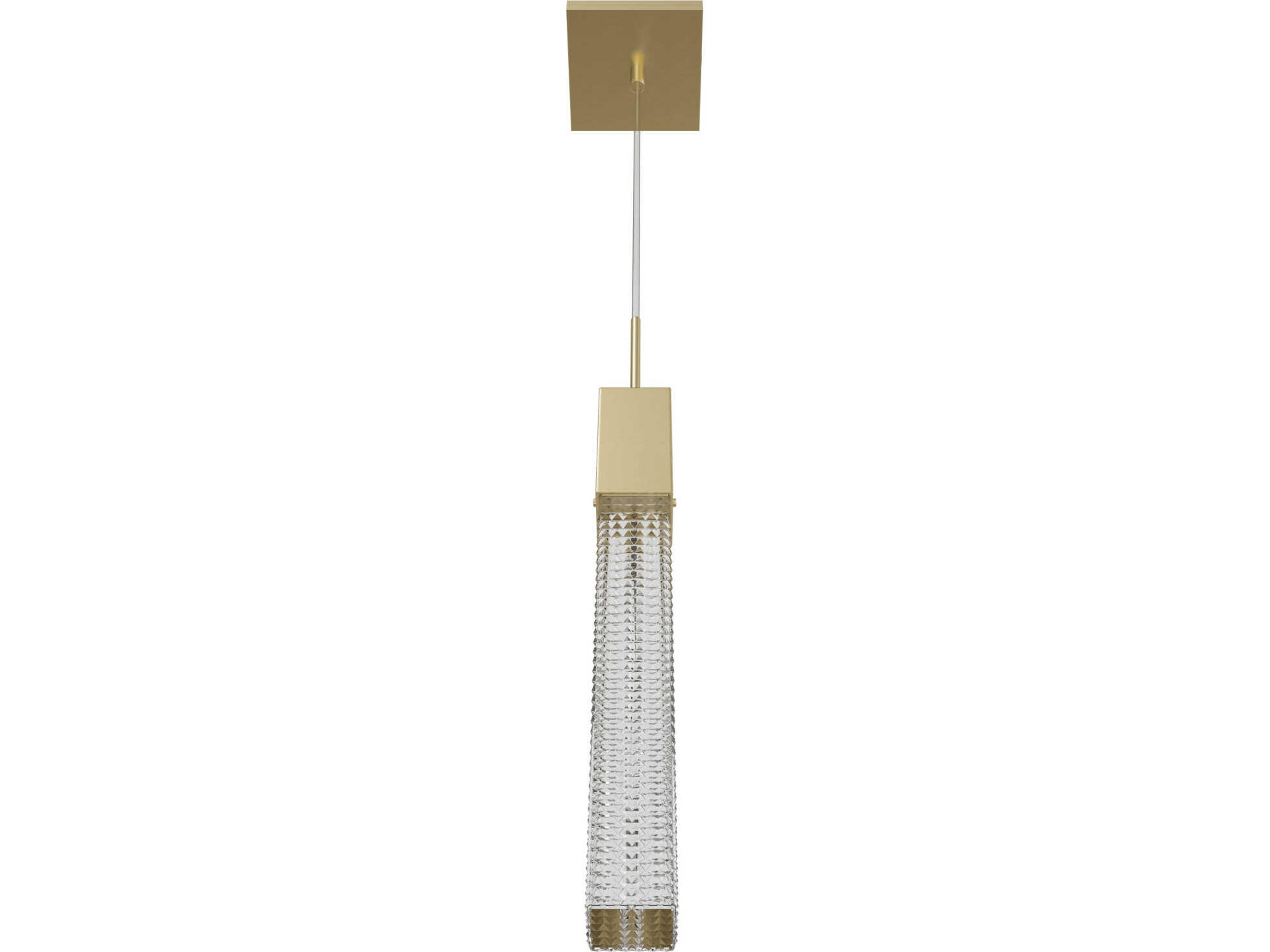 Avenue Lighting Boa 1-Light Brushed Brass Linear Mini Pendant