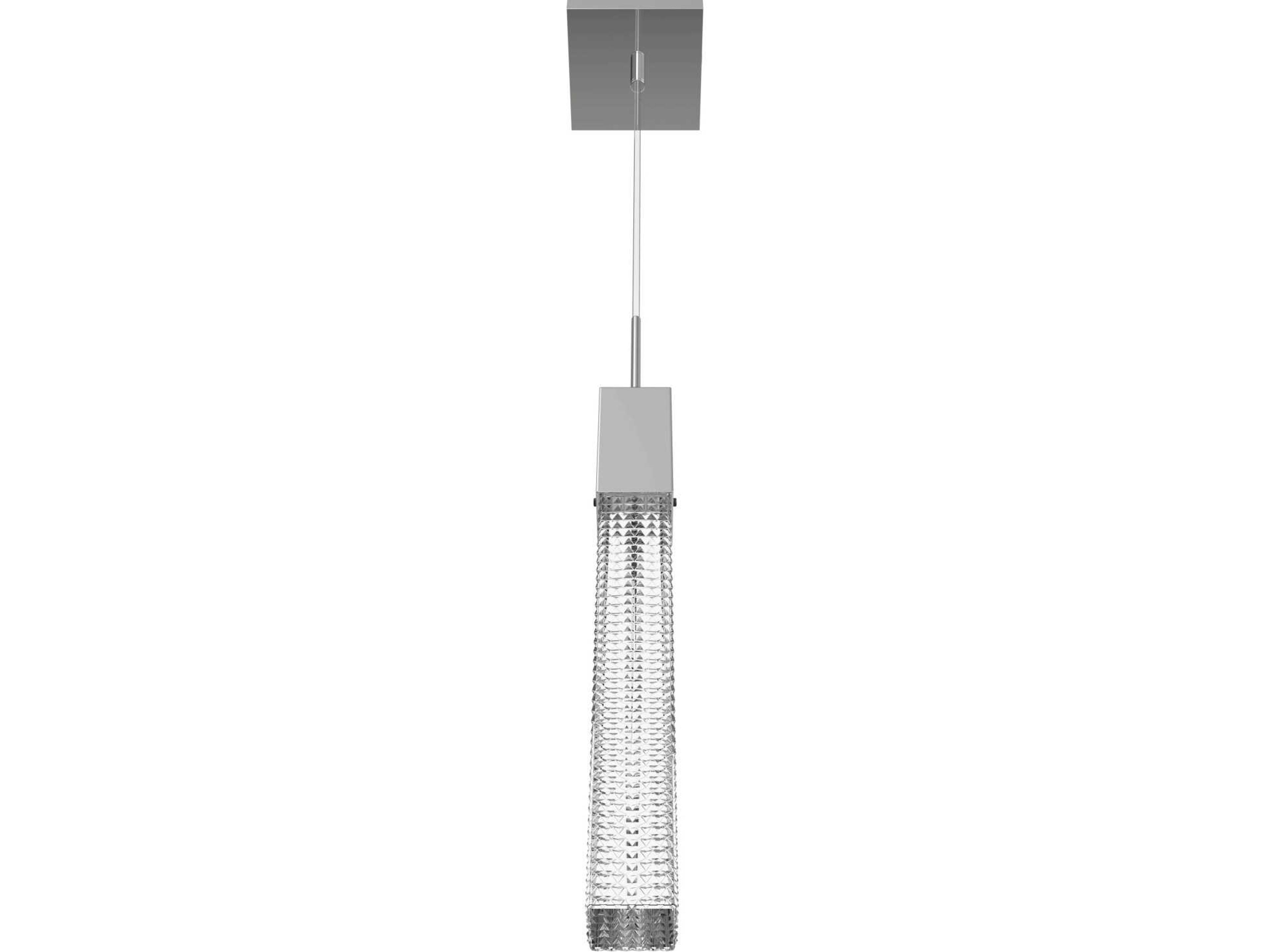 Avenue Lighting Boa 1-Light Polished Chrome Linear Mini Pendant