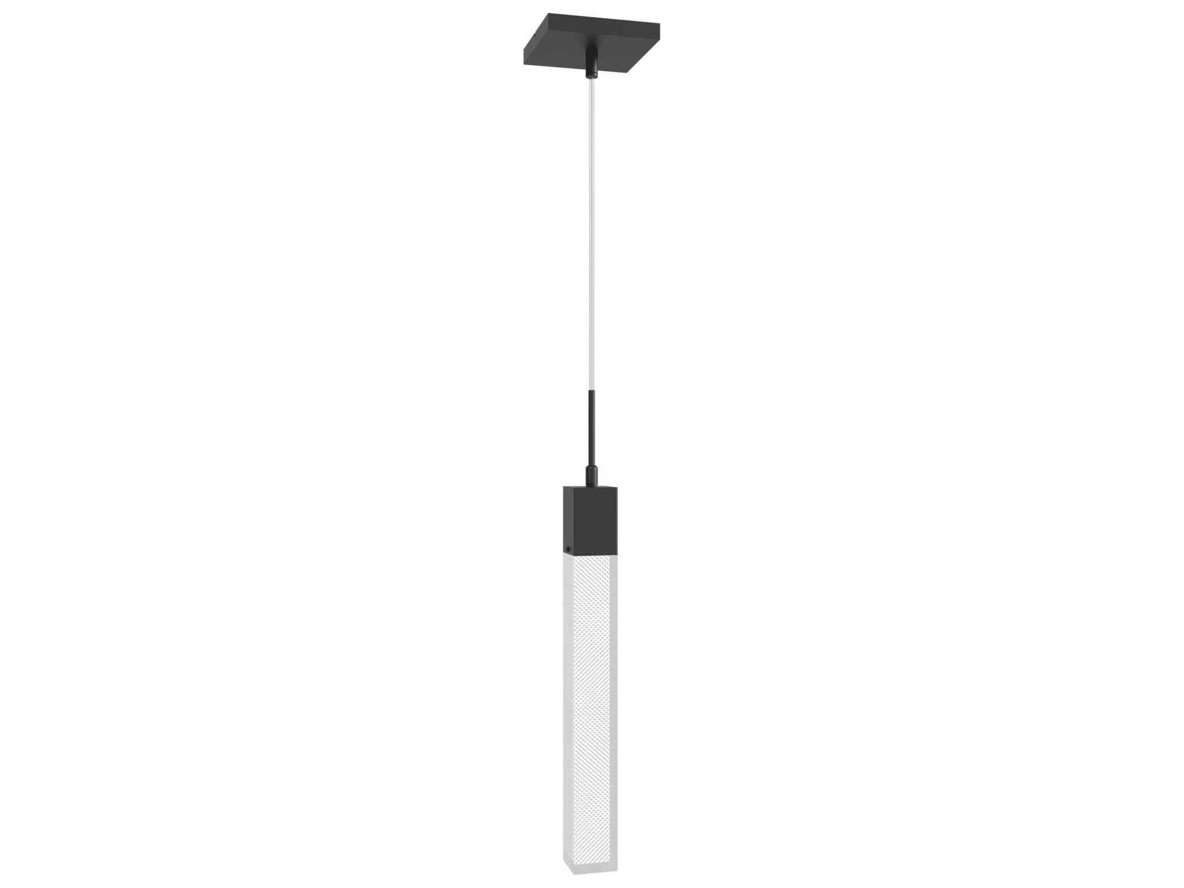 Avenue Lighting The Original Glacier 1-Light Black Linear Pendant