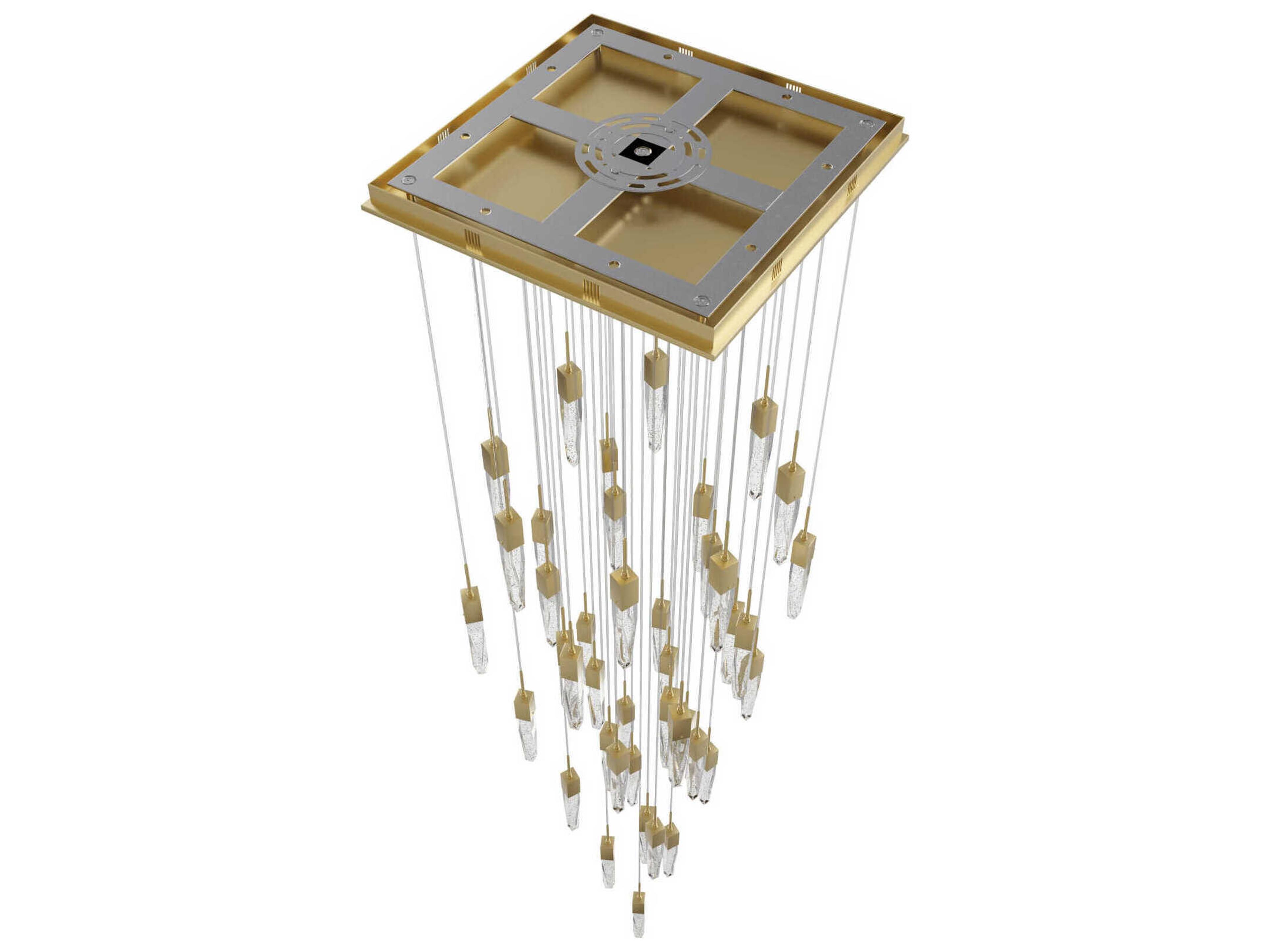Avenue Lighting Aspen 41-Light Brushed Brass Linear Pendant