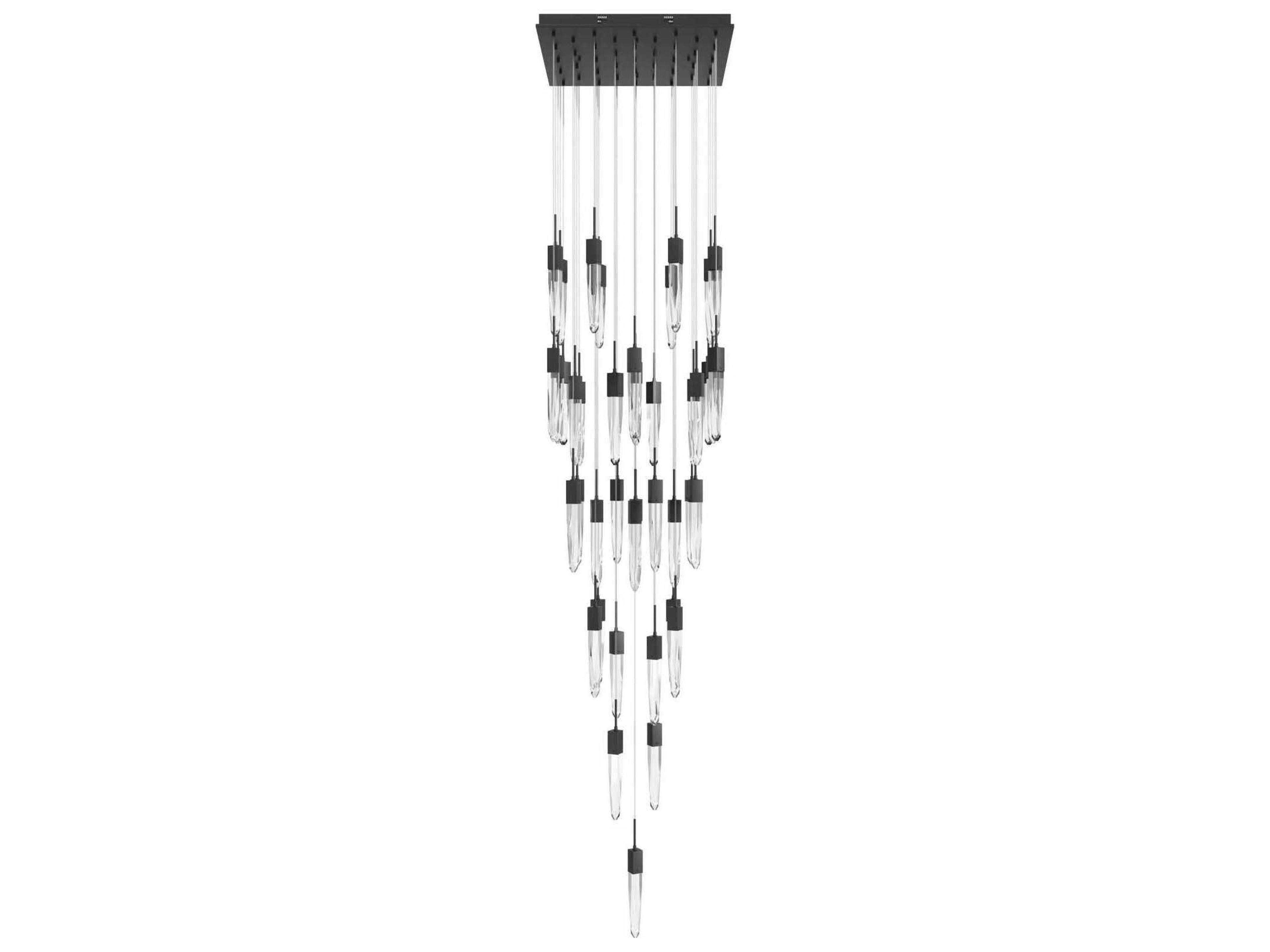 Avenue Lighting Aspen 41-Light Black Linear Pendant