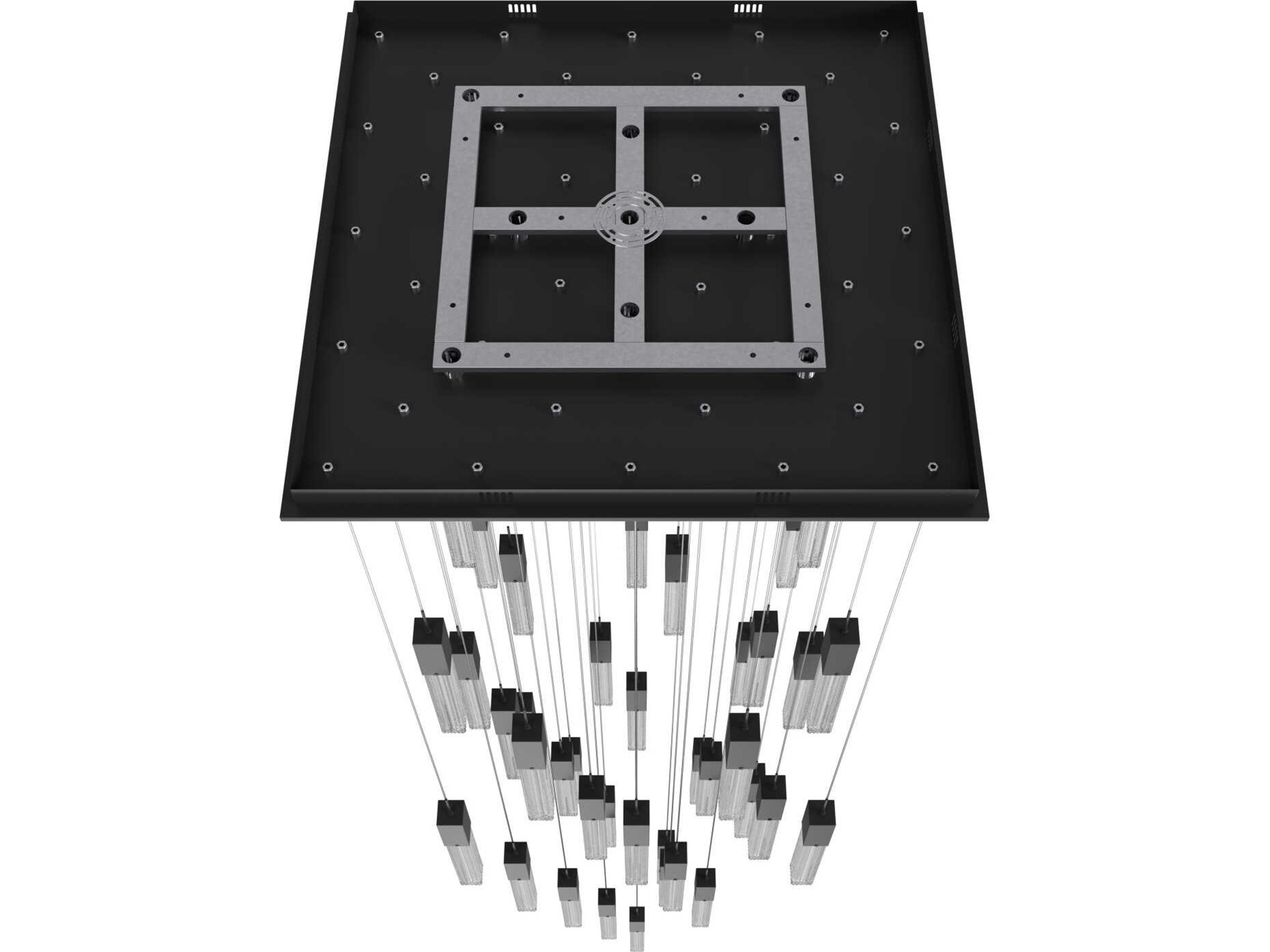 Avenue Lighting Boa 41-Light Black Linear Pendant