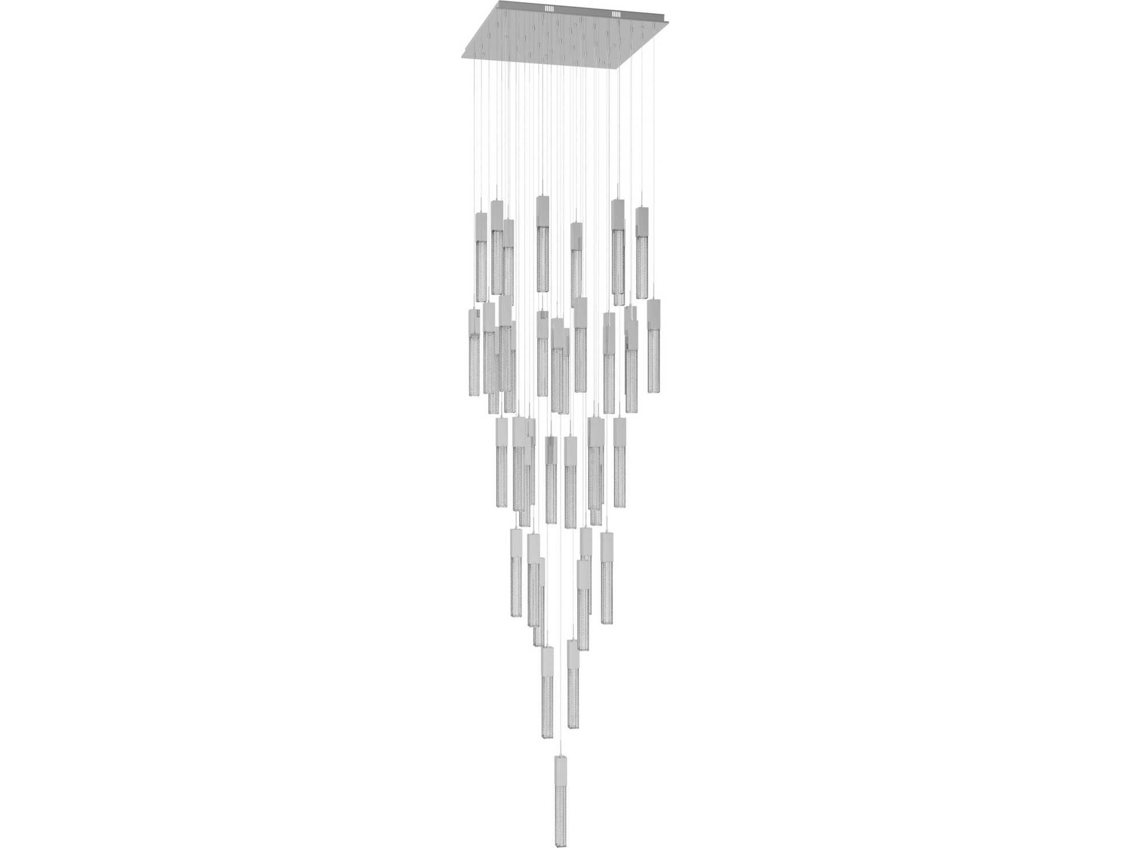 Boa 41-Light LED Multi-Light Pendant Polished Chrome