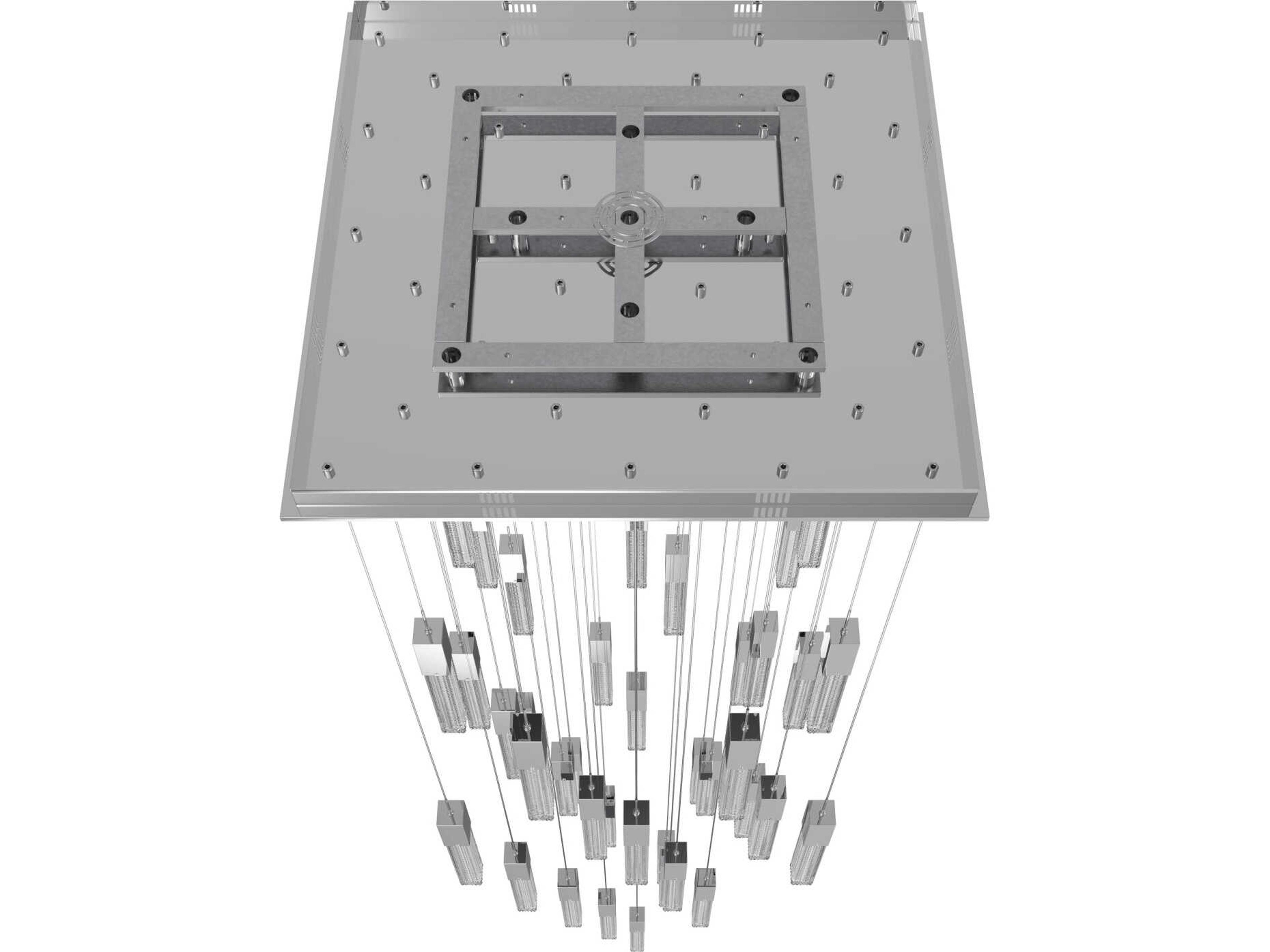 Avenue Lighting Boa 41-Light Polished Chrome Linear Pendant