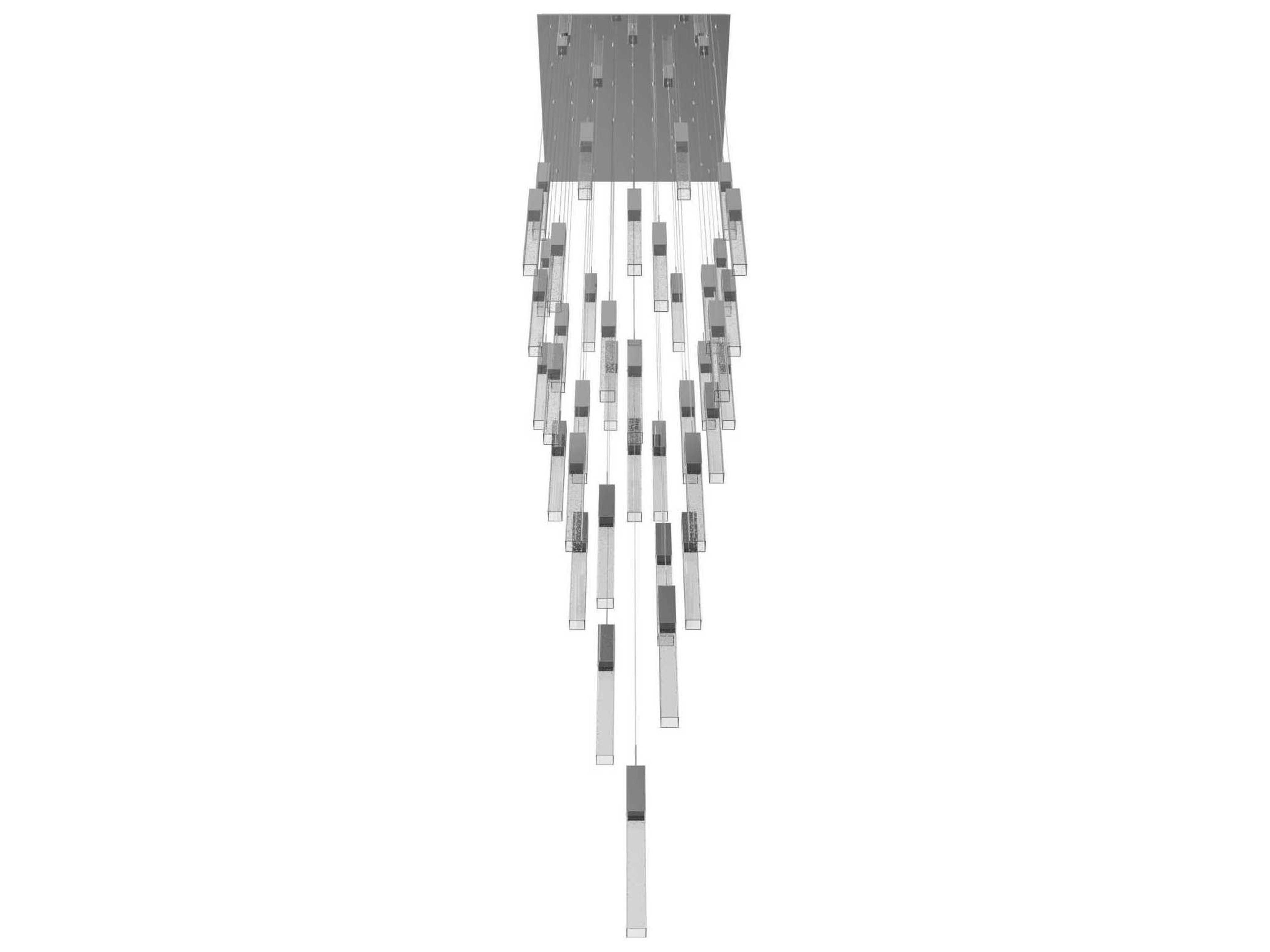 Avenue Lighting The Original Glacier 41-Light Polished Chrome Linear Pendant