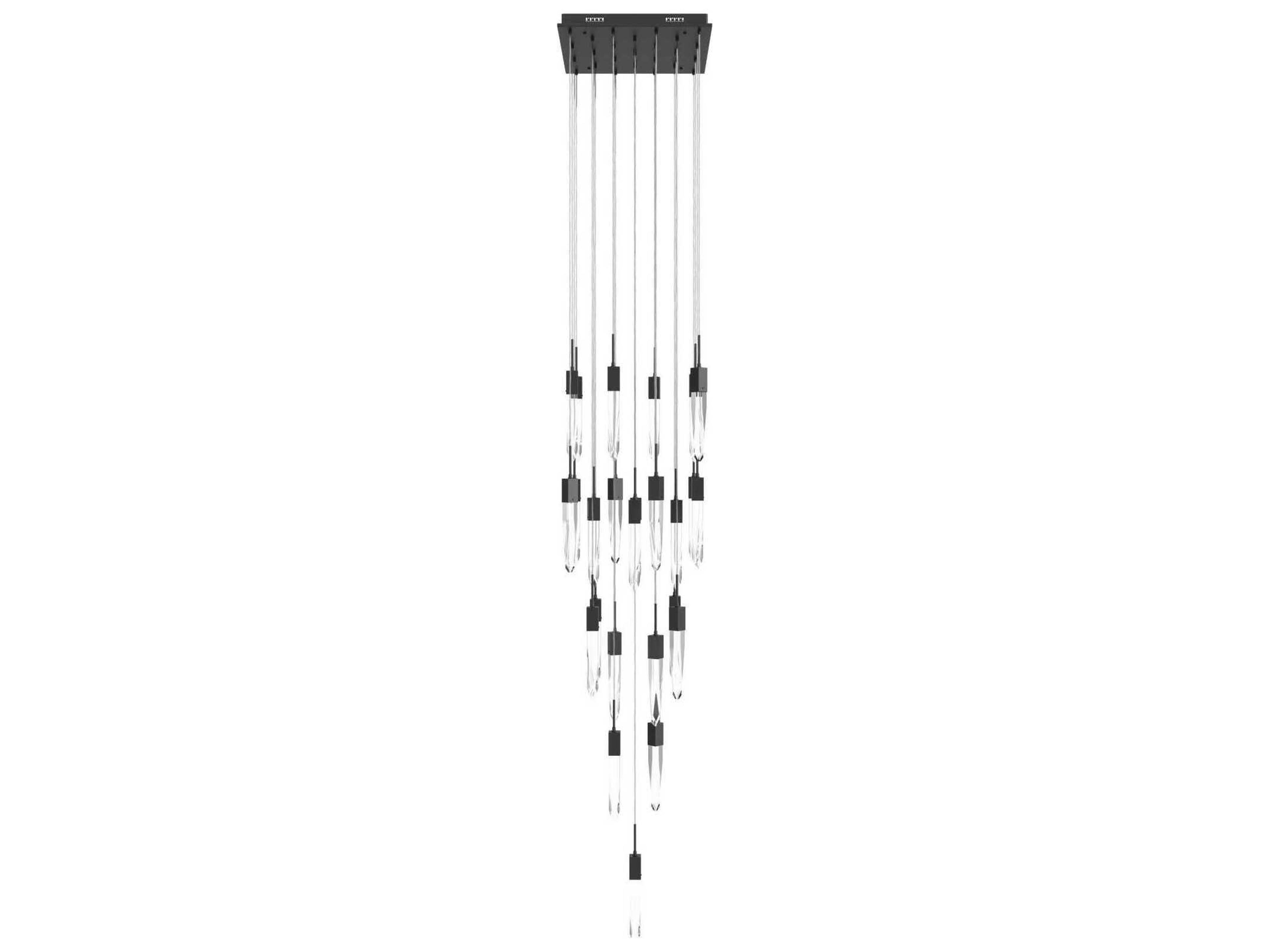 Avenue Lighting Aspen 25-Light Black Linear Pendant