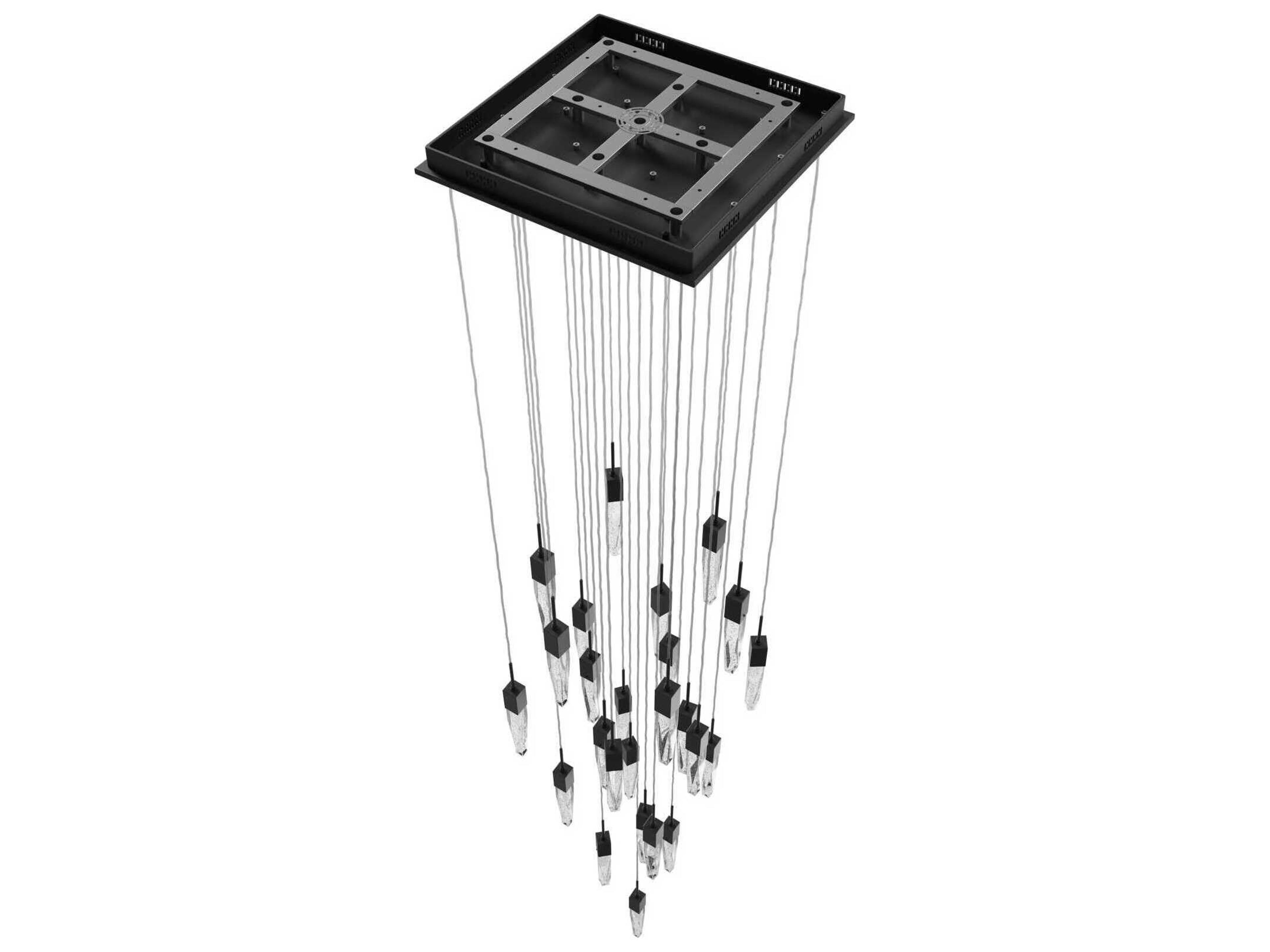 Avenue Lighting Aspen 25-Light Black Linear Pendant