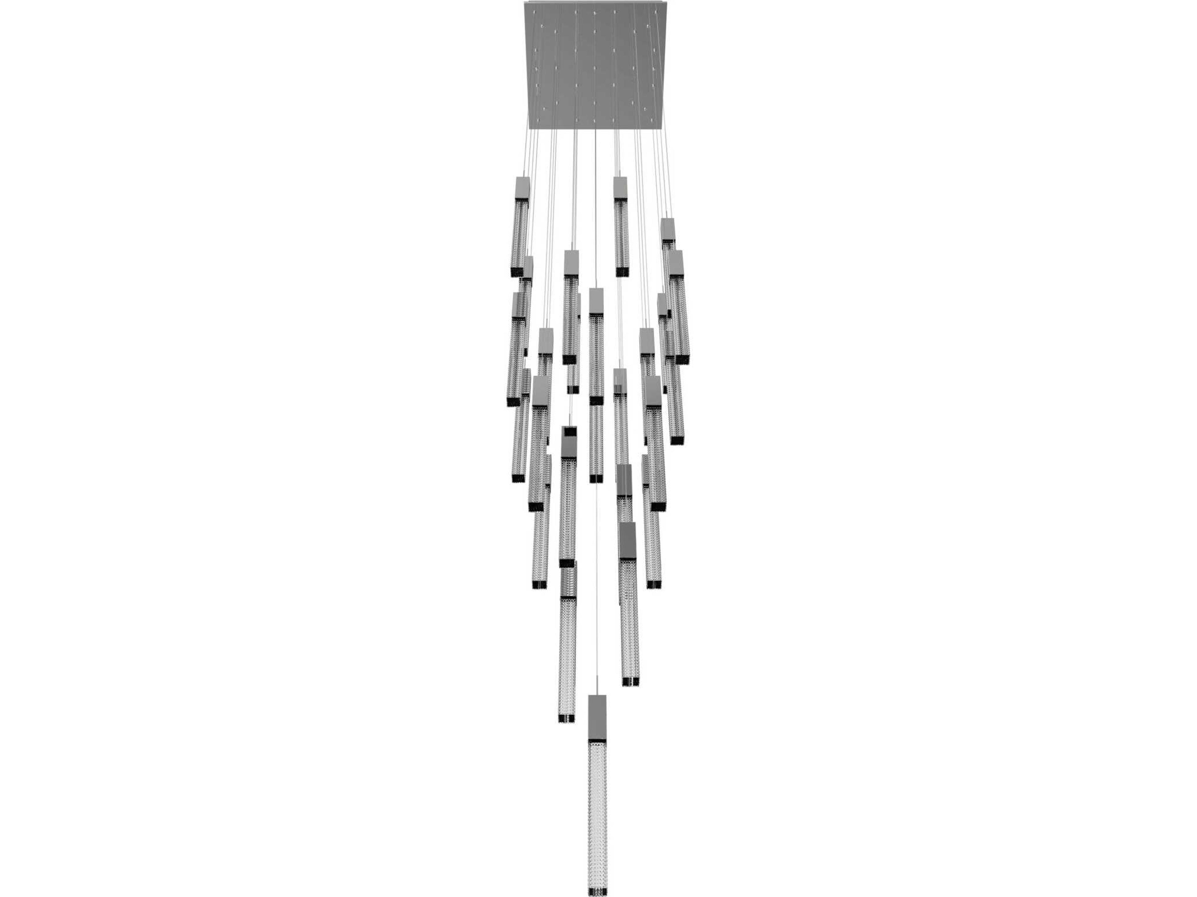Avenue Lighting Boa 25-Light Polished Chrome Linear Pendant