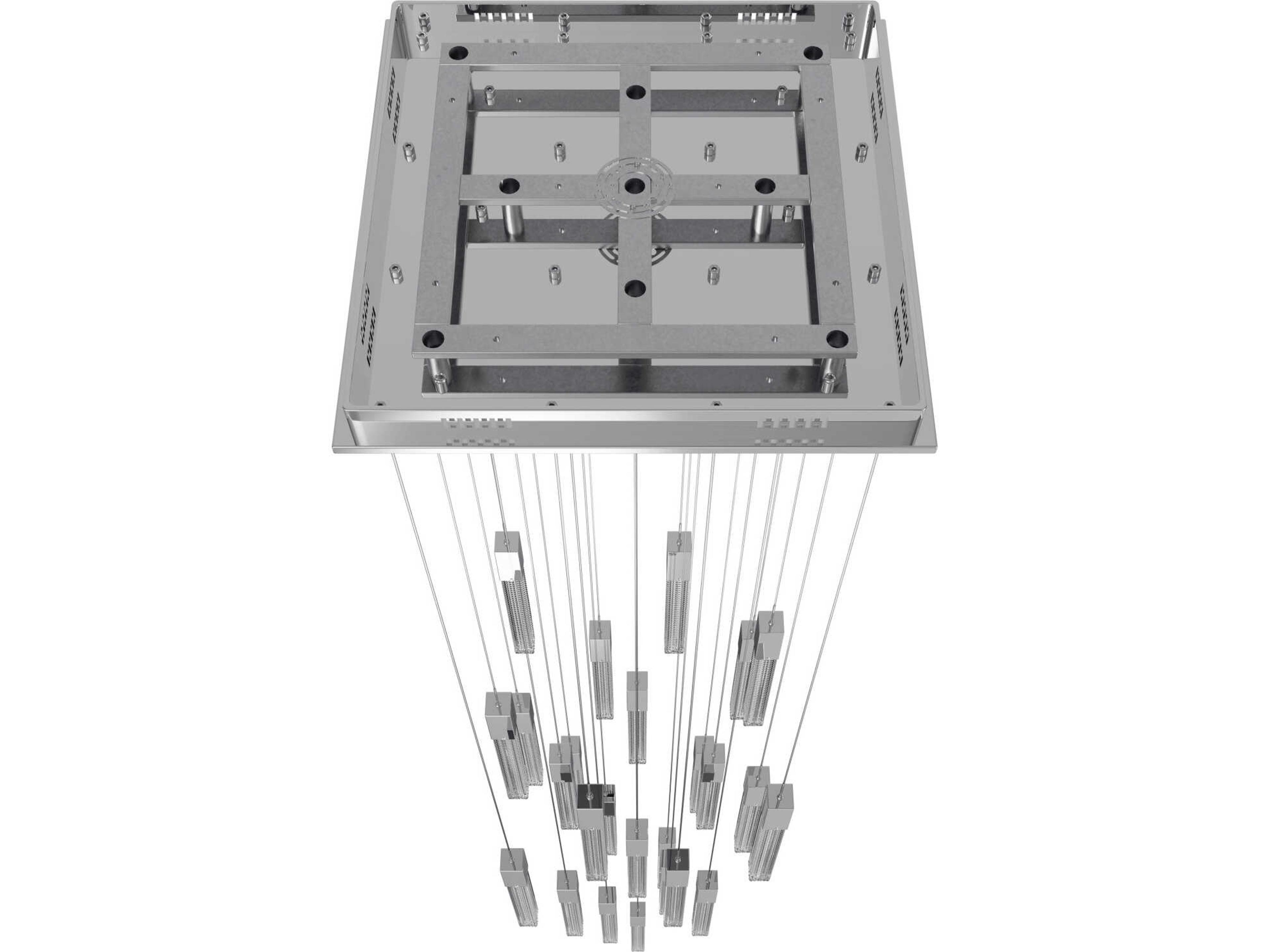 Avenue Lighting Boa 25-Light Polished Chrome Linear Pendant