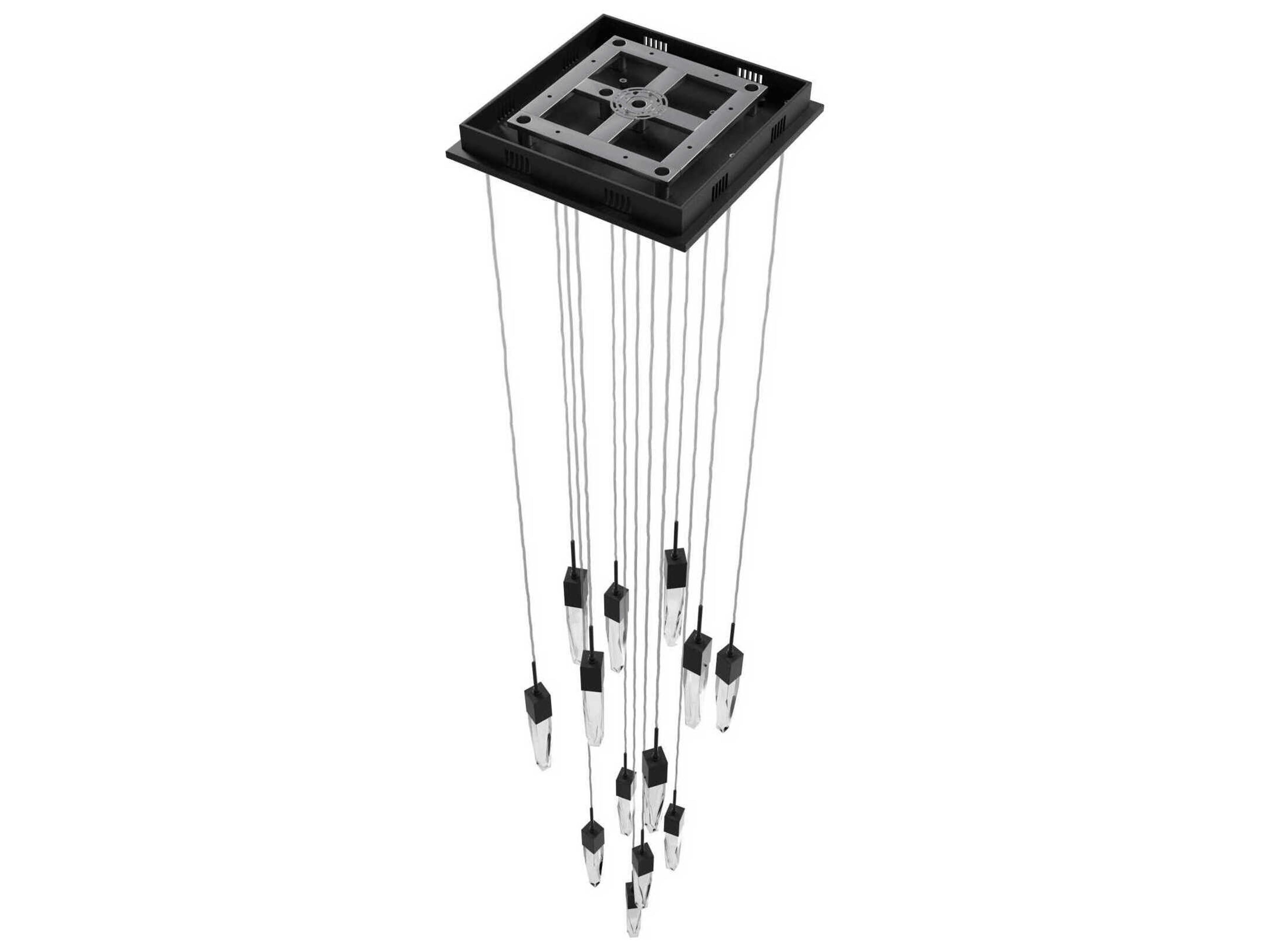 Avenue Lighting Aspen 13-Light Black Linear Pendant